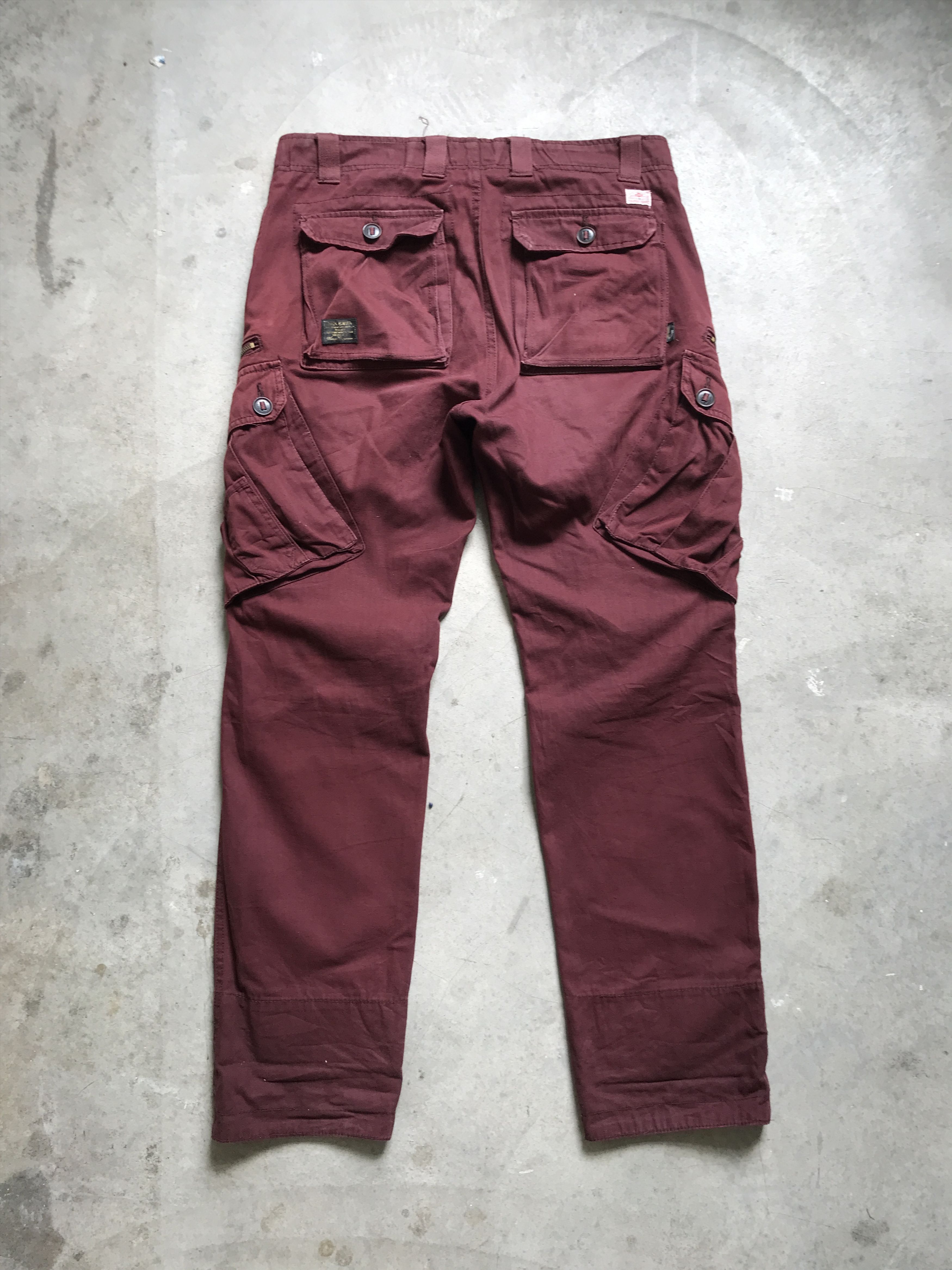 Japanese Brand CP89 BACK NUMBER Up Armored Angle Side Pocket Cargo Pant Size US 35 - 6 Thumbnail