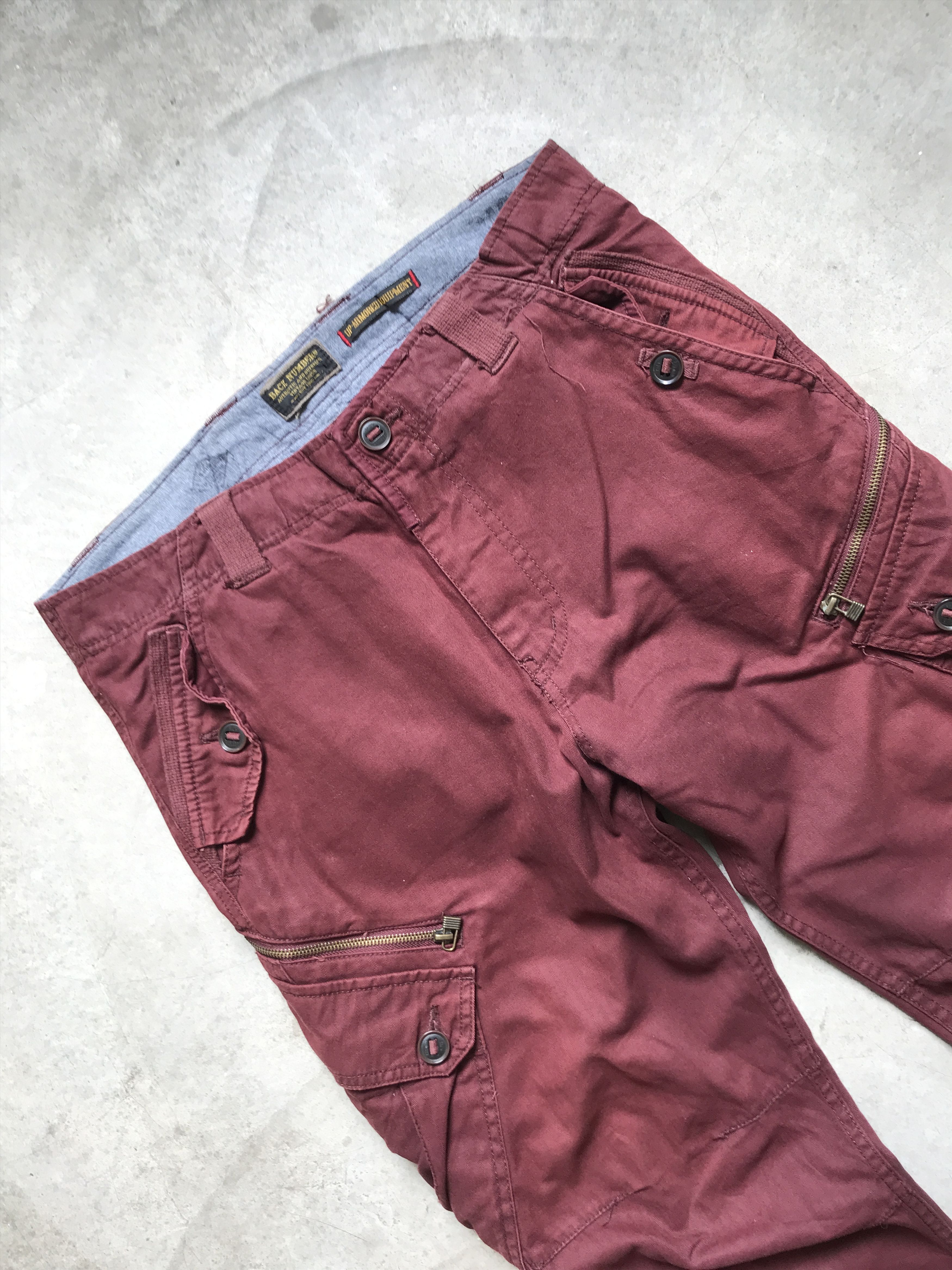 Japanese Brand CP89 BACK NUMBER Up Armored Angle Side Pocket Cargo Pant Size US 35 - 2 Thumbnail