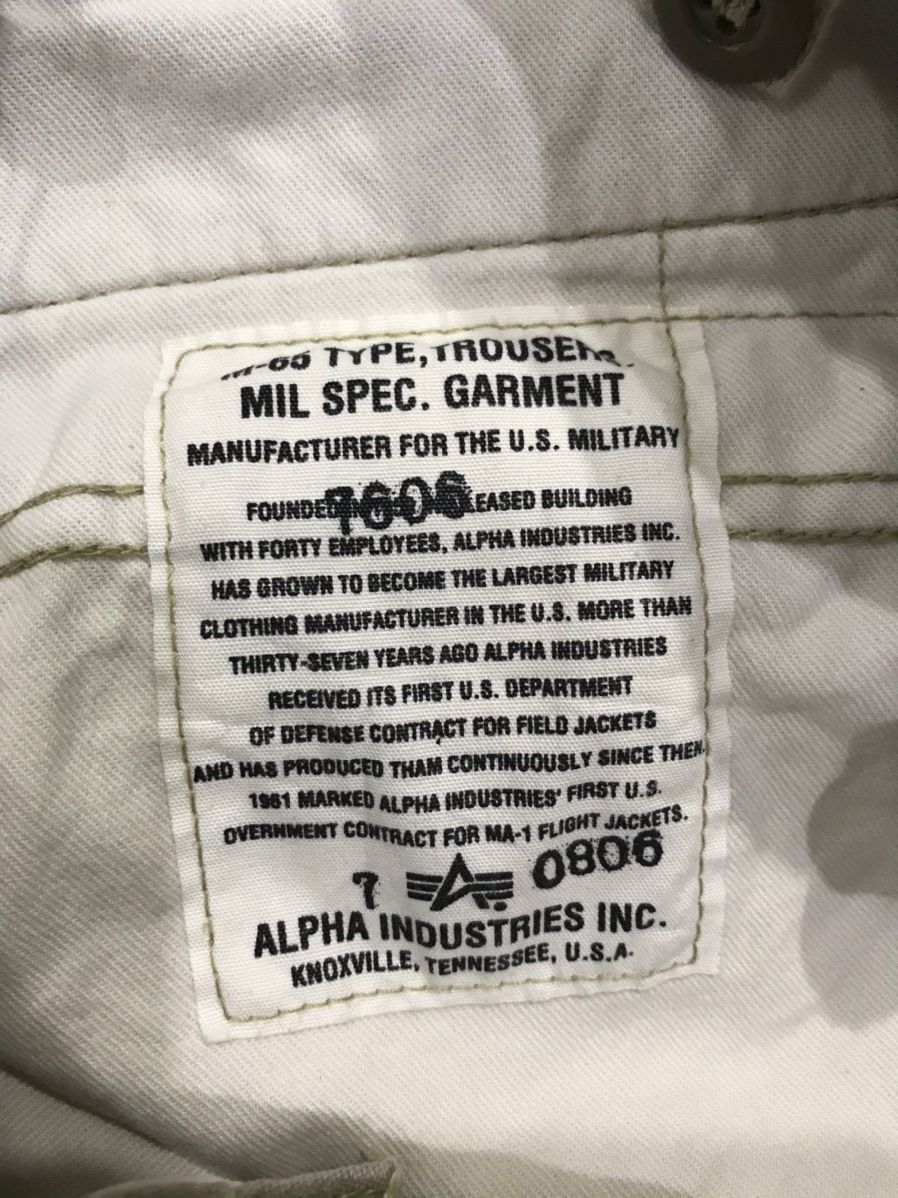 Alpha Industries ALPHA IND. M65 Sturdy Military Cargo War Pant Size US 28 / EU 44 - 9 Thumbnail