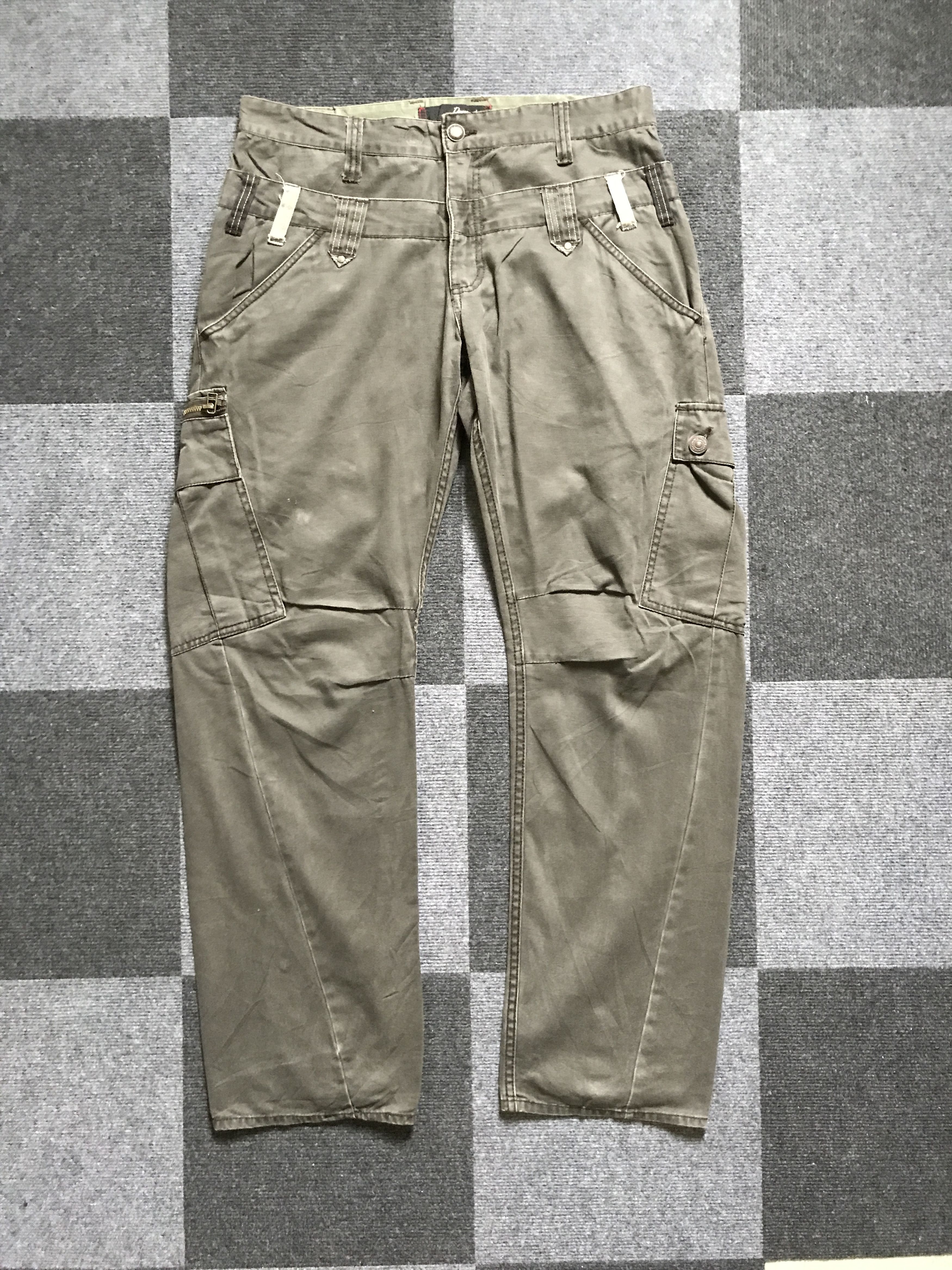 Japanese Brand CP230 Domintate Japan Double Waist Cargo Pant Size US 34 / EU 50 - 1 Thumbnail