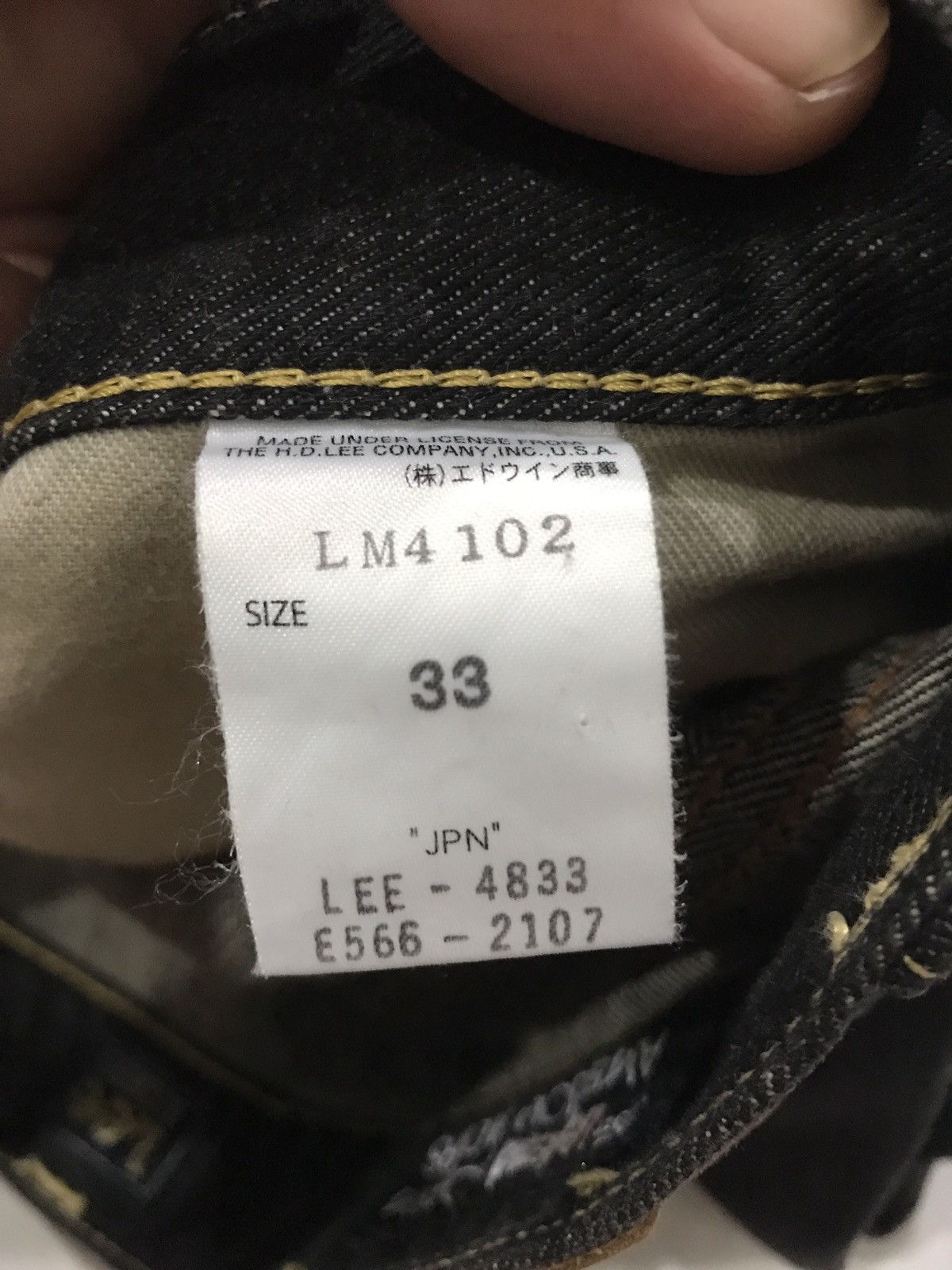 Lee Lee Riders American Classic Vintage Beautiful Fadeds Denim Size US 35 - 15 Thumbnail