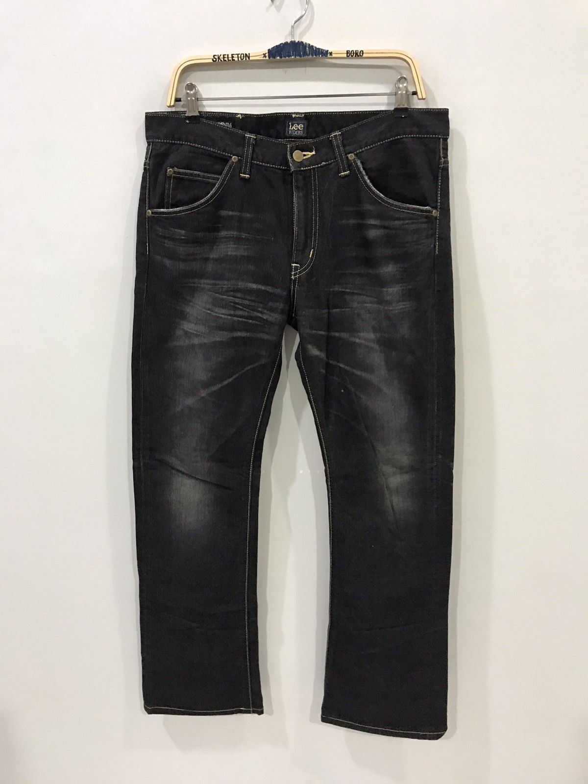 Lee Lee Riders American Classic Vintage Beautiful Fadeds Denim Size US 35 - 1 Thumbnail