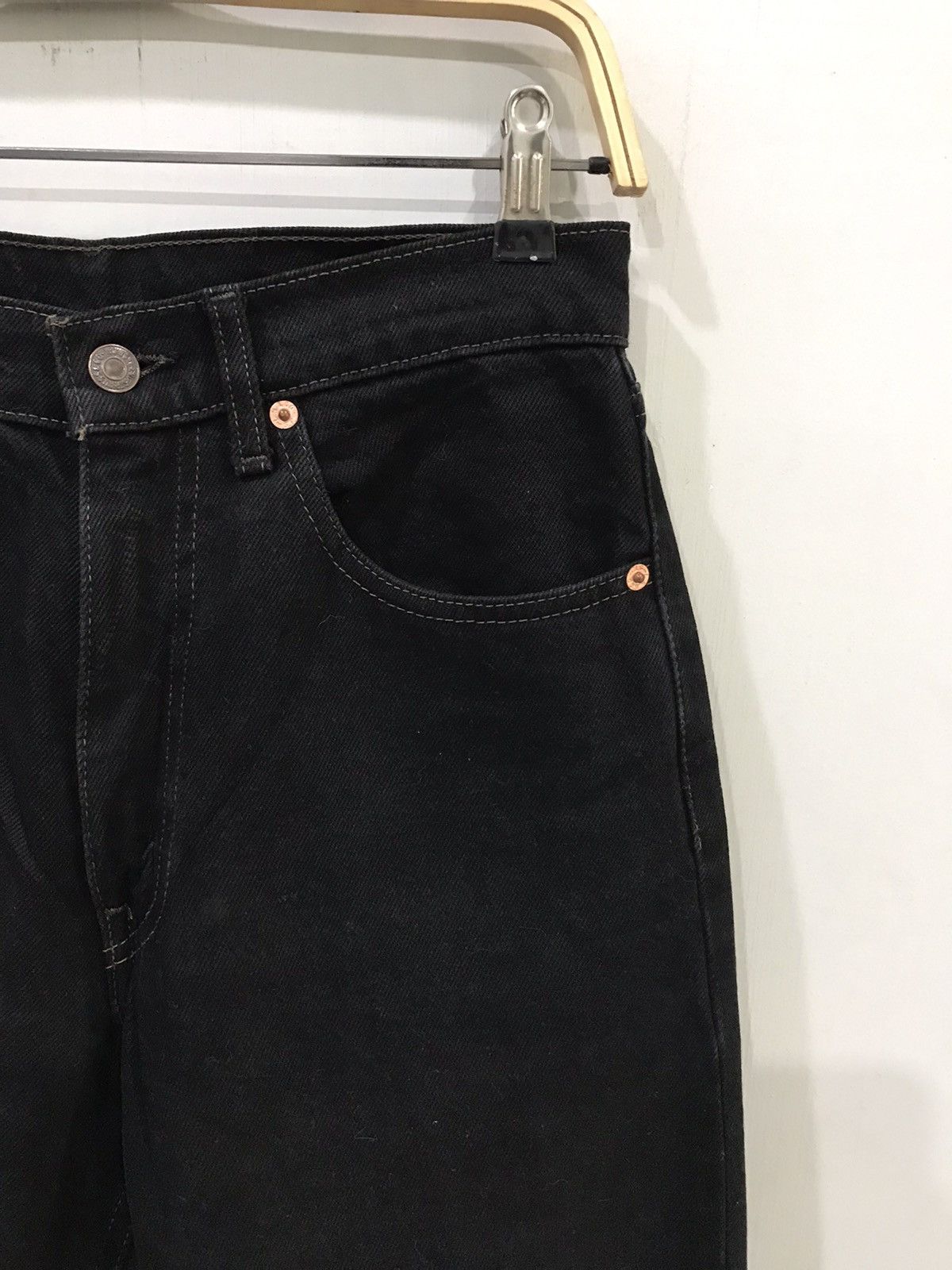 Levi's × Vintage Vintage 90s Levis Super Black Lot 512 Denim Size US 28 / EU 44 - 2 Thumbnail