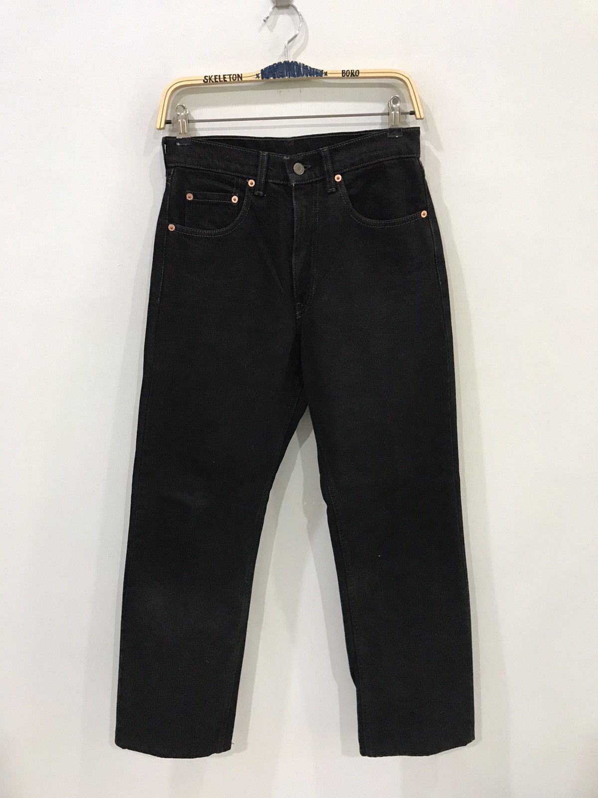 Levi's × Vintage Vintage 90s Levis Super Black Lot 512 Denim Size US 28 / EU 44 - 1 Thumbnail