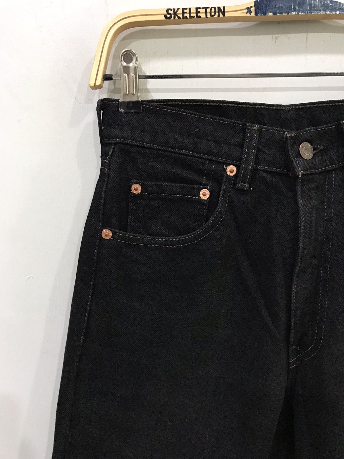 Levi's × Vintage Vintage 90s Levis Super Black Lot 512 Denim Size US 28 / EU 44 - 3 Thumbnail