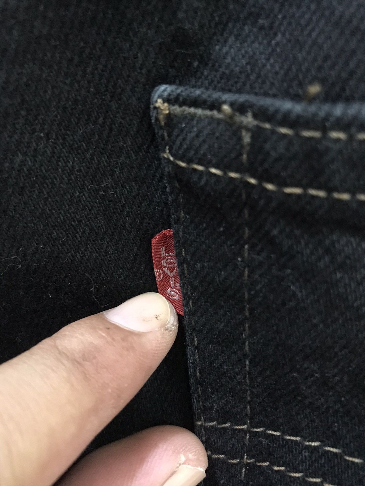 Levi's × Vintage Vintage 90s Levis Super Black Lot 512 Denim Size US 28 / EU 44 - 8 Thumbnail