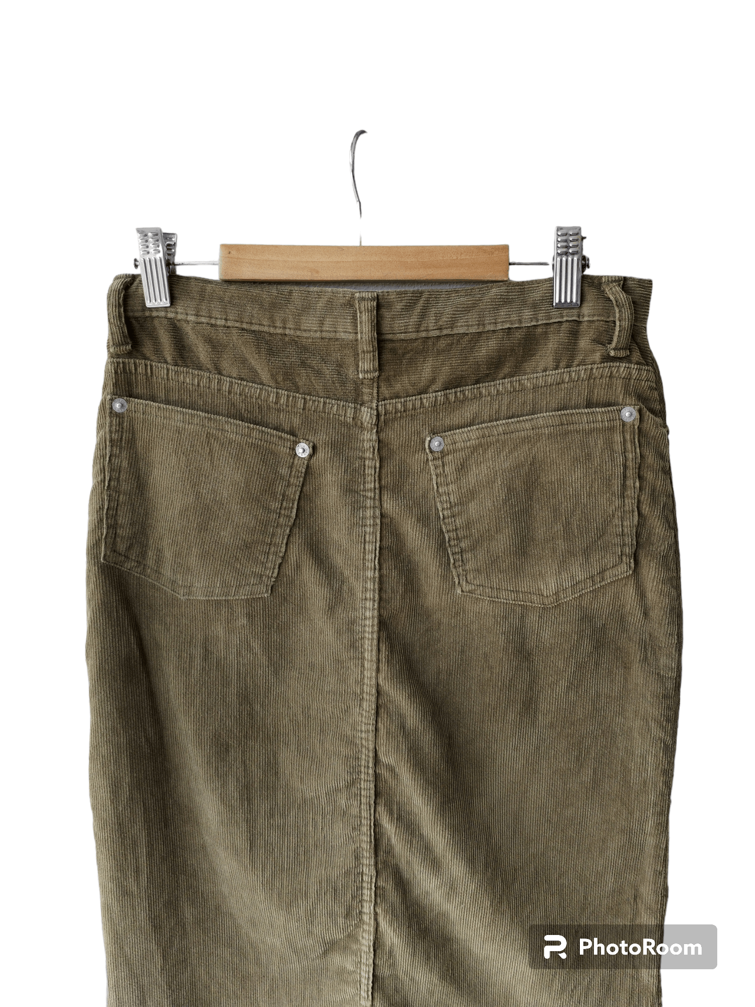 Japanese Brand × Xlarge X-Girl Corduroy Patches Olive Skirt Size 27" / US 4 / IT 40 - 5 Thumbnail
