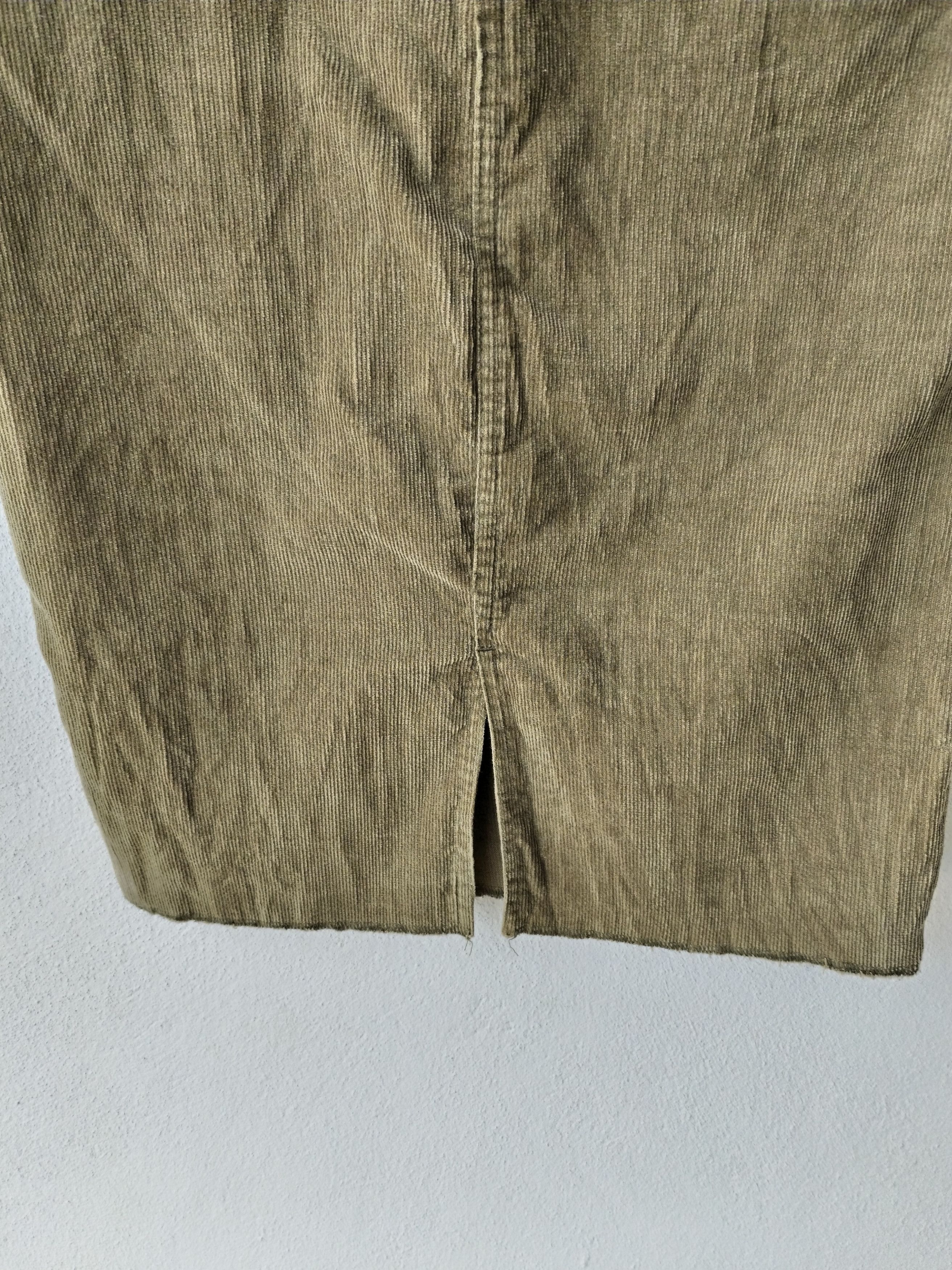 Japanese Brand × Xlarge X-Girl Corduroy Patches Olive Skirt Size 27" / US 4 / IT 40 - 4 Thumbnail