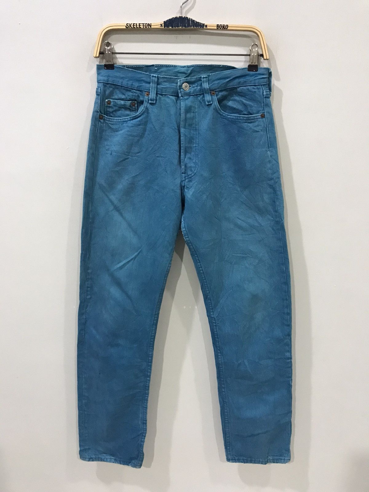 Levi's × Vintage Very Rare Colour Vintage 90s Levis 501 Jeans 525 Button Size US 28 / EU 44 - 1 Thumbnail