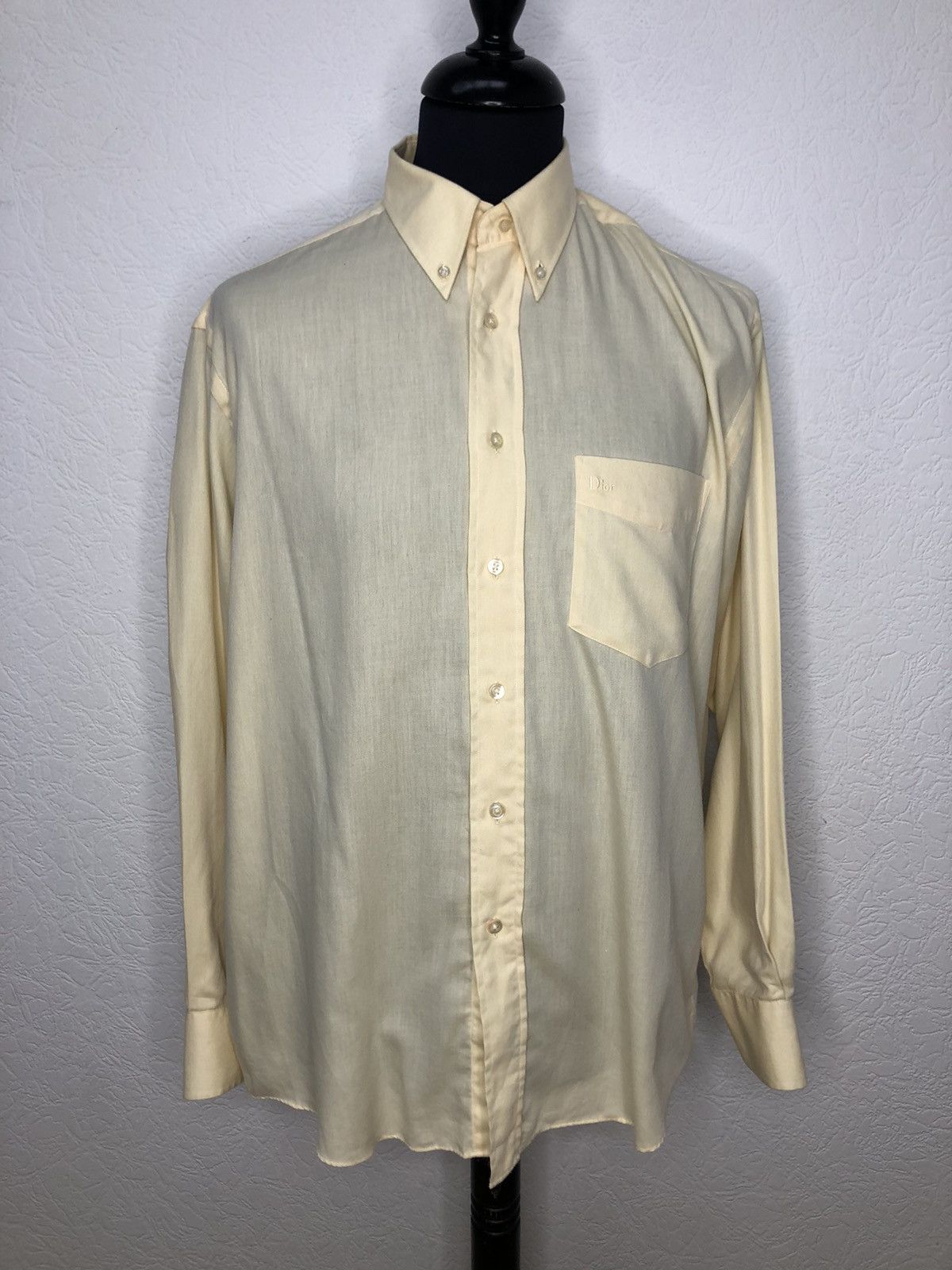 Vintage Christian Dior shirt with chest logo Size 16/41