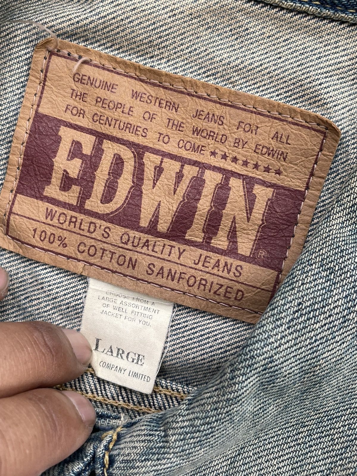 Edwin Vintage Edwin Faded Denim Jacket Size US M / EU 48-50 / 2 - 11 Thumbnail