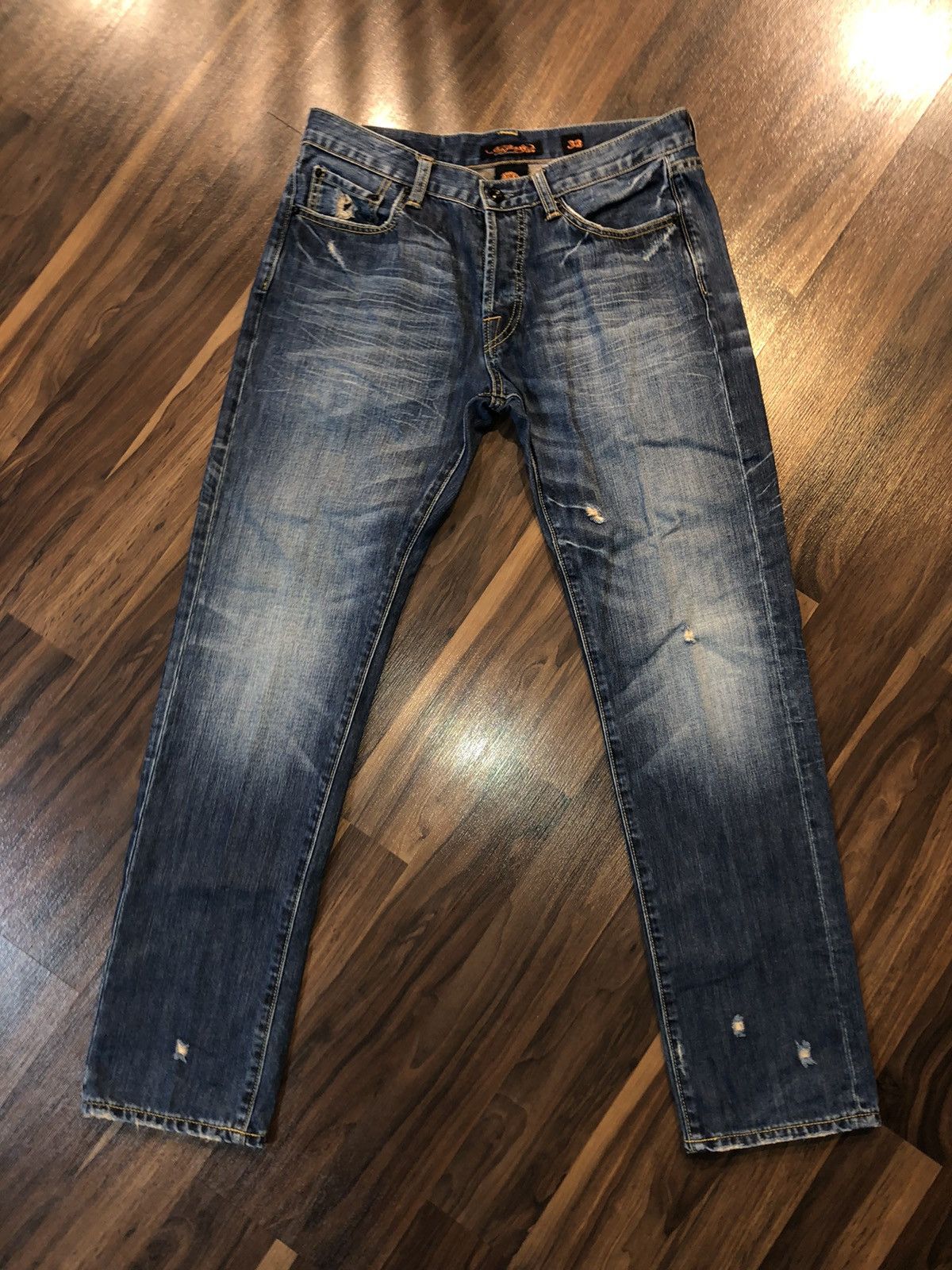 Christian Audigier Vtg Y2K ED HARDY Spell Out Stitch Jeans 32x31 Size US 32 / EU 48 - 9 Thumbnail
