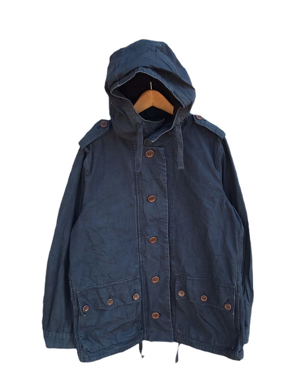 Schott x beams jacket hooded