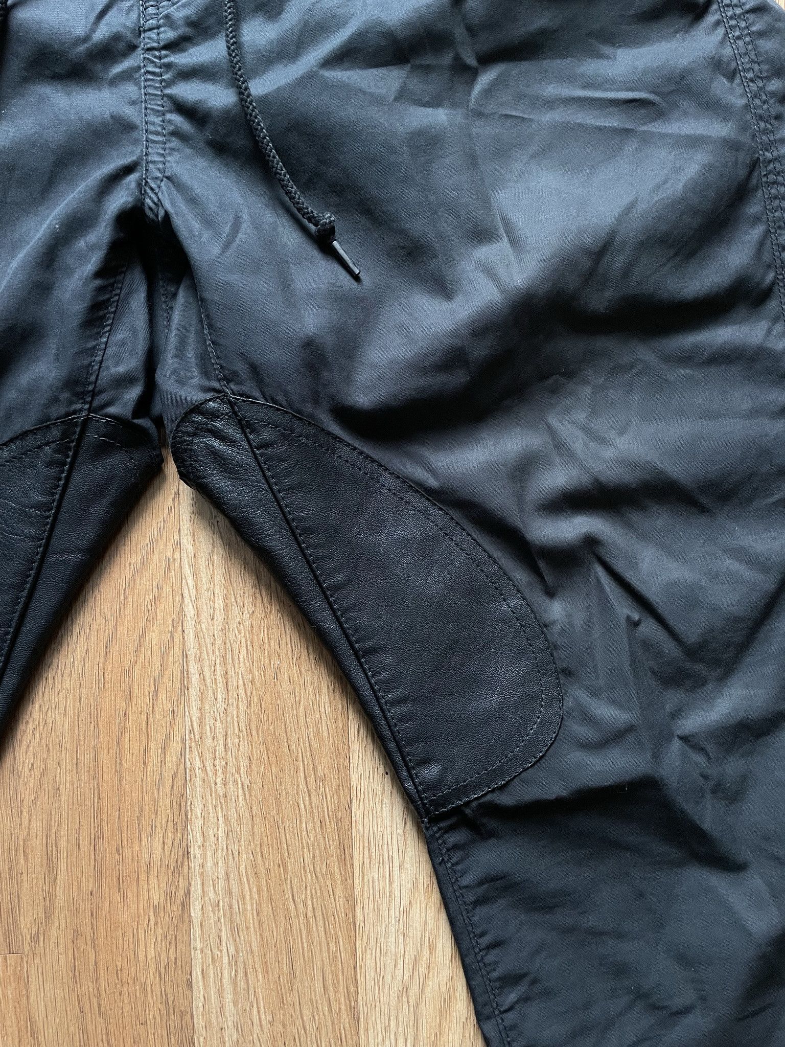 Maison MIHARA YASUHIRO Mihara Yasuhiro Leather Paneled Drawstring Drop Crotch Pants Size US 30 / EU 46 - 2 Thumbnail