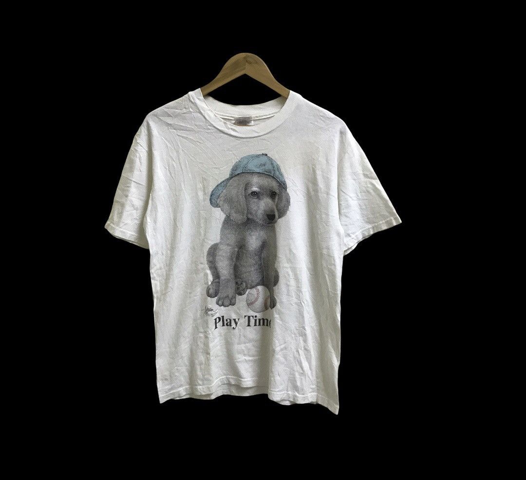 Vintage Vintage 90s Bob harrison WILD SIDE tshirt Size US M / EU 48-50 / 2 - 1 Thumbnail