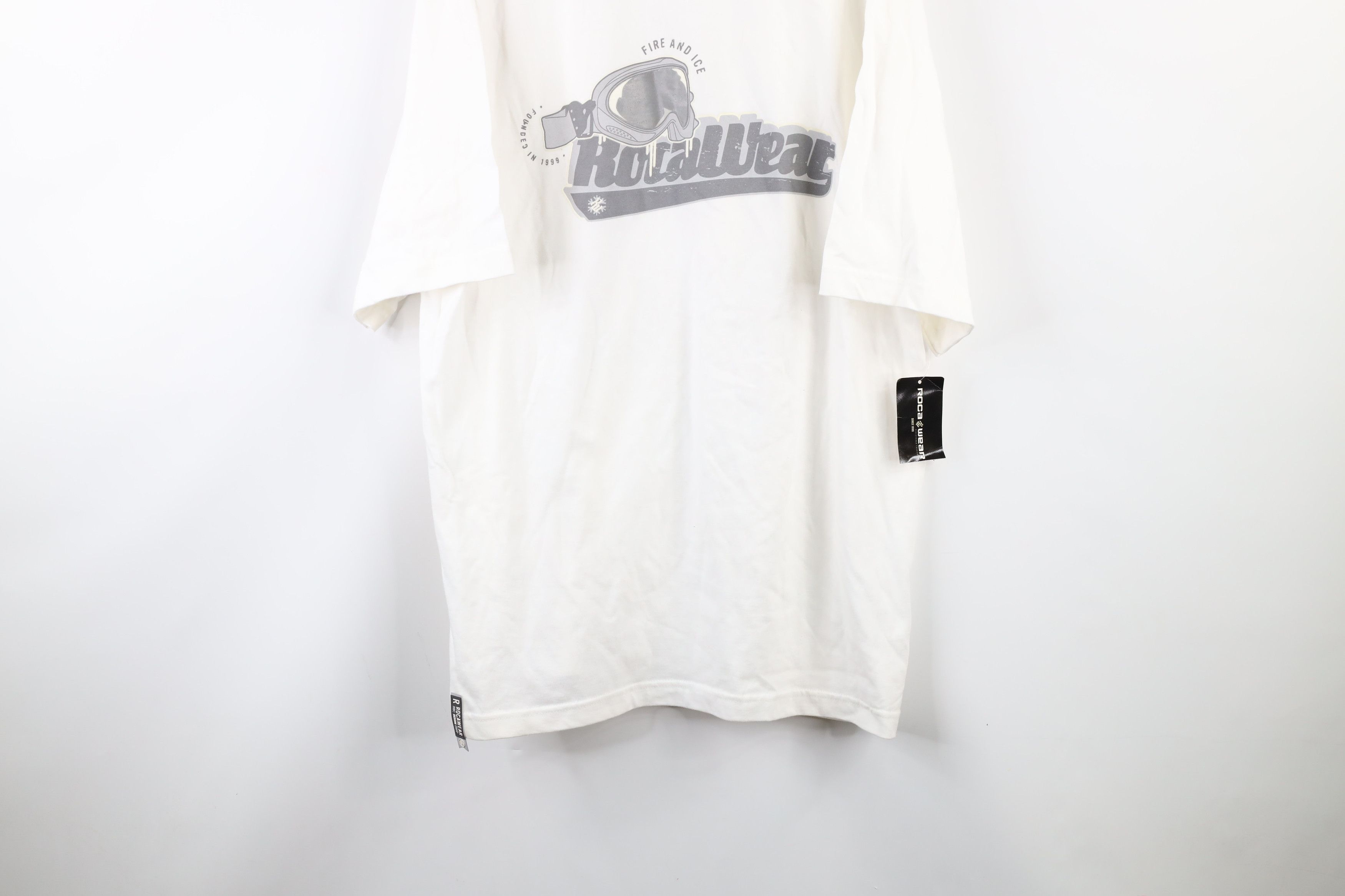 Rocawear × Vintage NOS Vintage Rocawear Script Baggy Fit Short Sleeve T-Shirt Size US XL / EU 56 / 4 - 3 Thumbnail