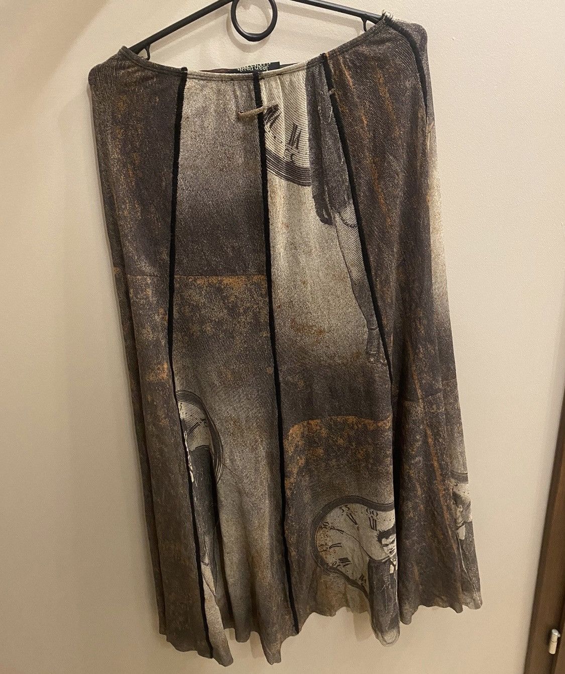 Jean Paul Gaultier Ultra rare maxi skirt Clock jean paul gaultier skirt Size 27" / US 4 / IT 40 - 5 Thumbnail
