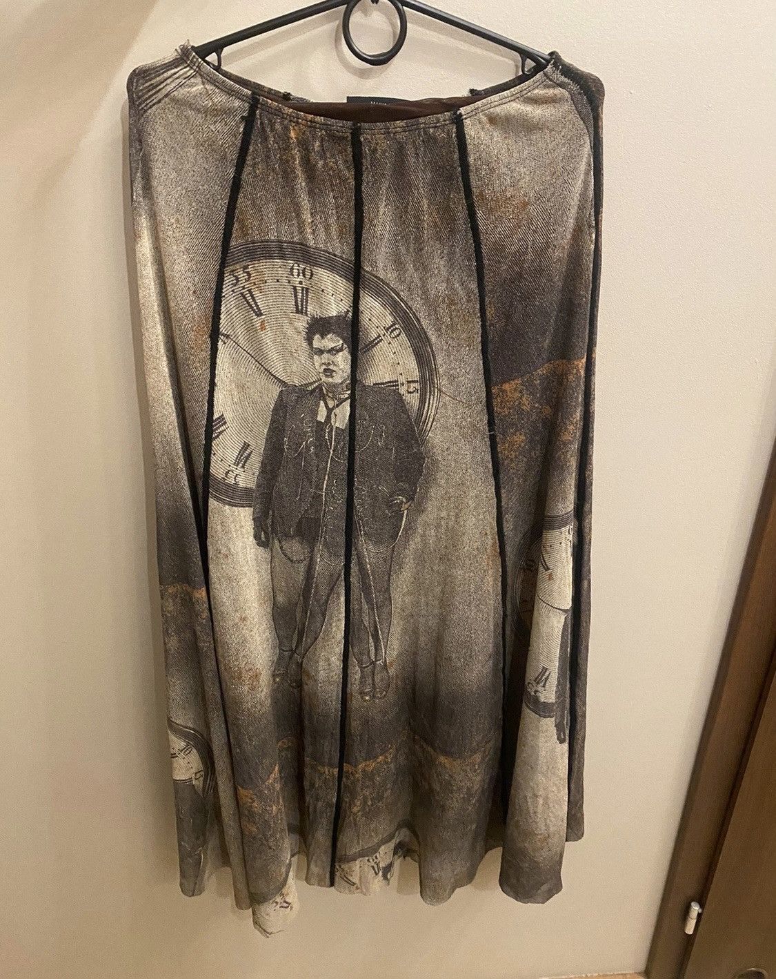 Jean Paul Gaultier Ultra rare maxi skirt Clock jean paul gaultier skirt Size 27" / US 4 / IT 40 - 1 Thumbnail