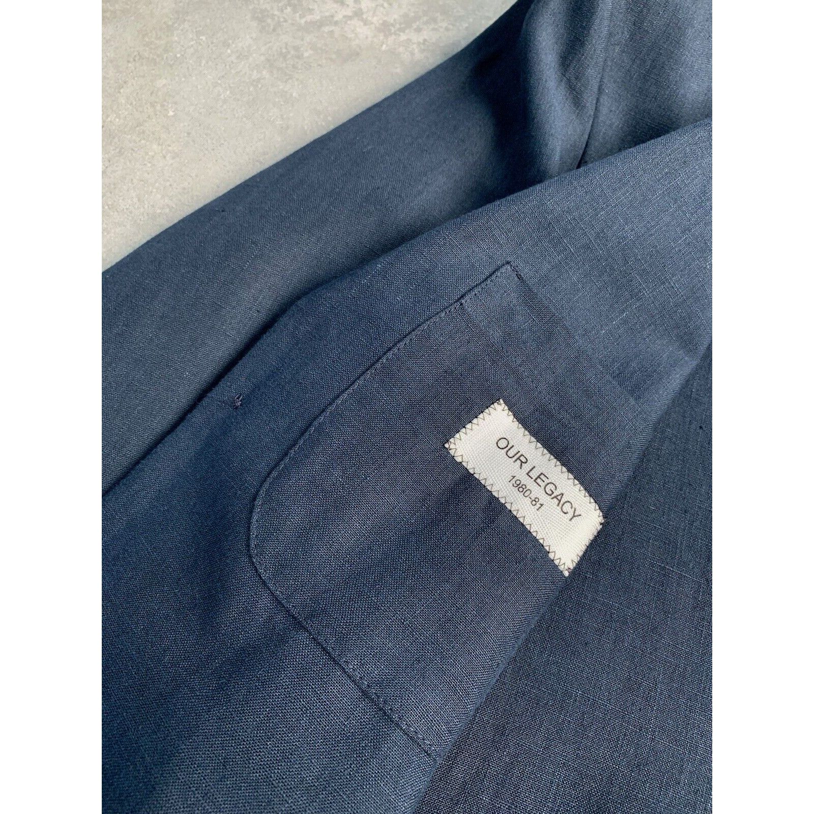 Our Legacy Men's OUR LEGACY Linen Sport Blazer Jacket EU 46 48 UK 36 38 Size 46R - 17 Thumbnail