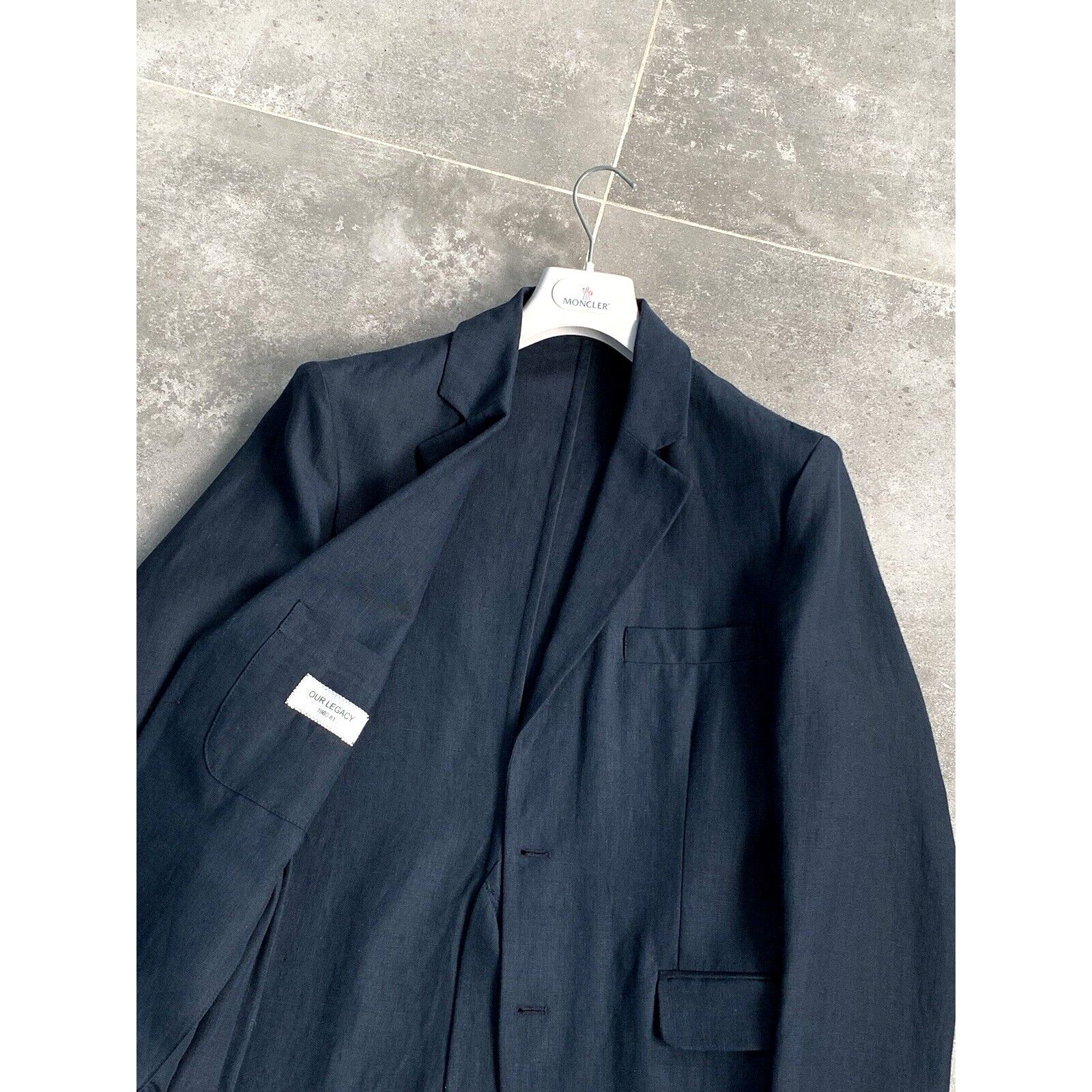 Our Legacy Men's OUR LEGACY Linen Sport Blazer Jacket EU 46 48 UK 36 38 Size 46R - 4 Thumbnail
