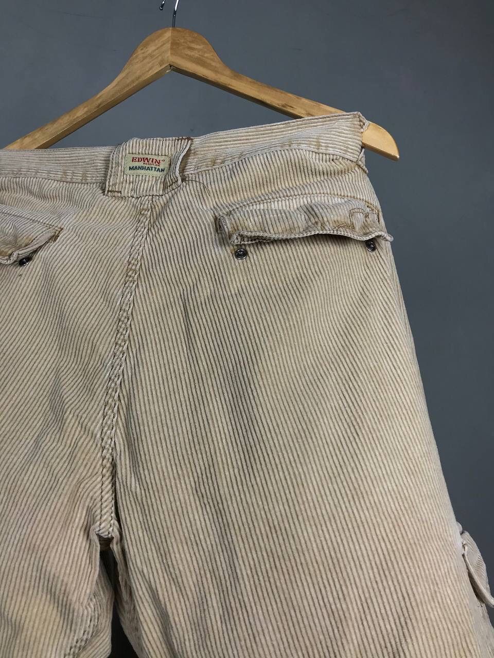Edwin Edwin Japanese Brand velvet cargo vintage pants Size US 36 / EU 52 - 6 Thumbnail