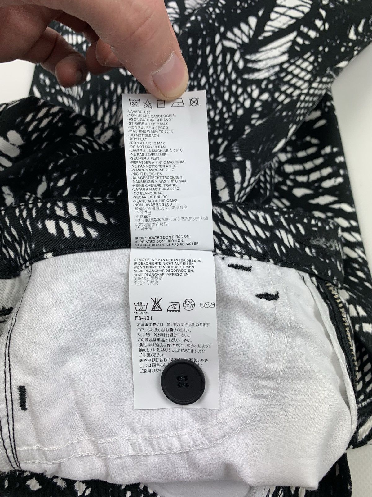 Designer × Maison Margiela BNWT Maison Martin Margiela MM6 overprinted pants trousers Size 26" / US 2 / IT 38 - 10 Thumbnail