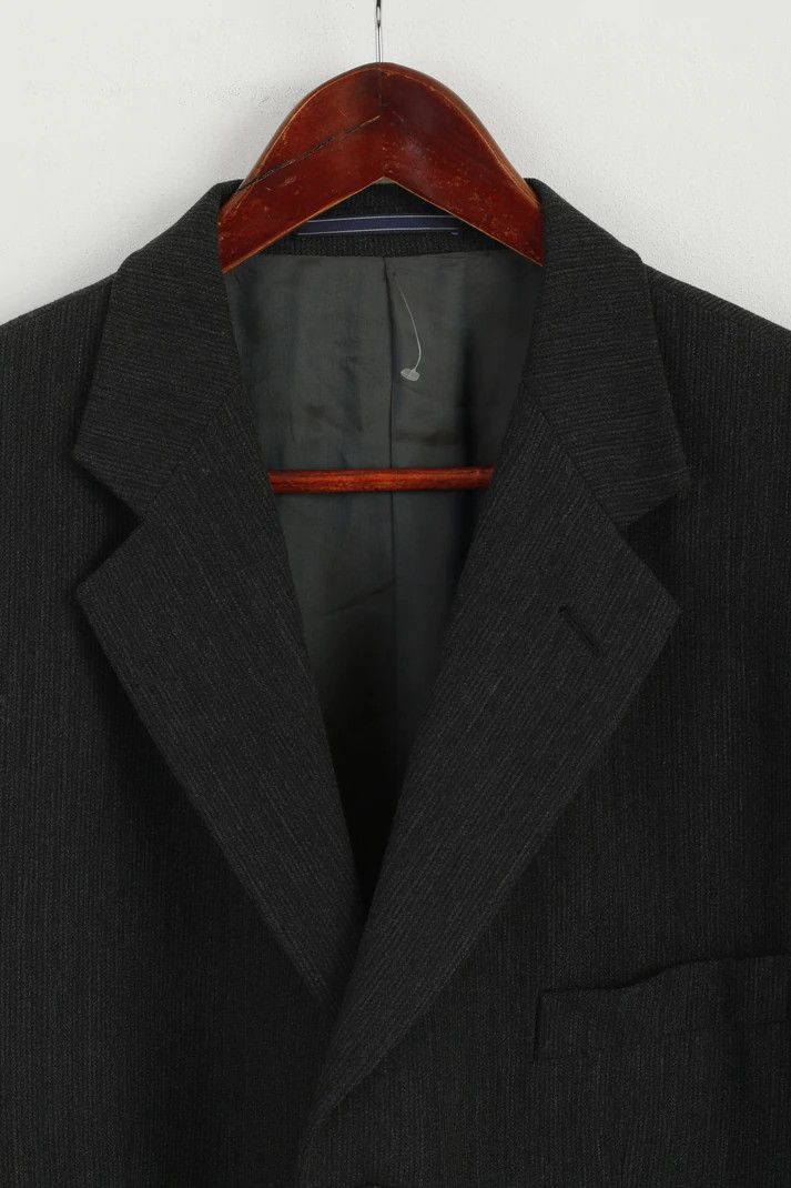 Corneliani Via Ardigo By Corneliani Men 52 42 Blazer Charcoal 0827 Size 42R - 2 Thumbnail