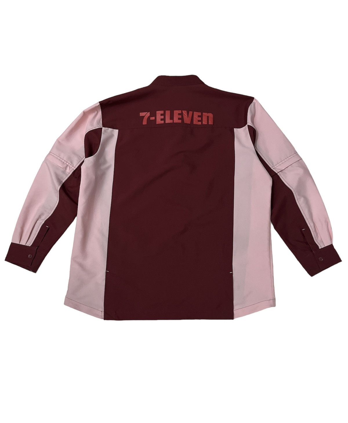 Japanese Brand Vintage 7 Eleven Zipper Uniform Shirt Size US XL / EU 56 / 4 - 2 Thumbnail