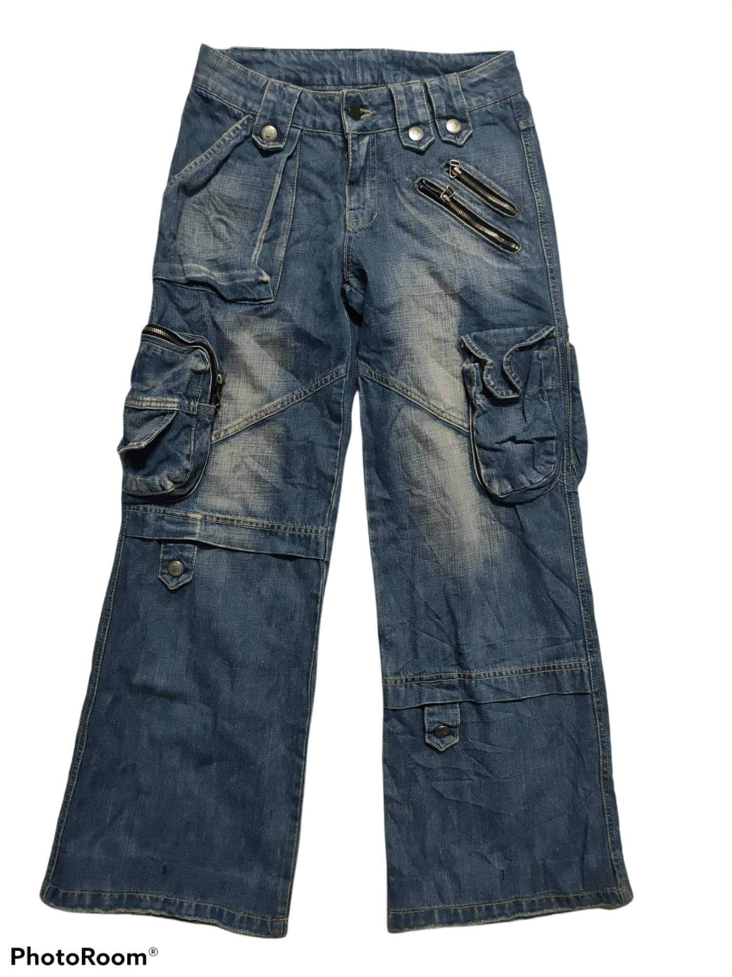 Hypebeast 🔥Hott🔥 Baggy Style 6 Pocket Denime Distressed Size US 29 - 1 Thumbnail
