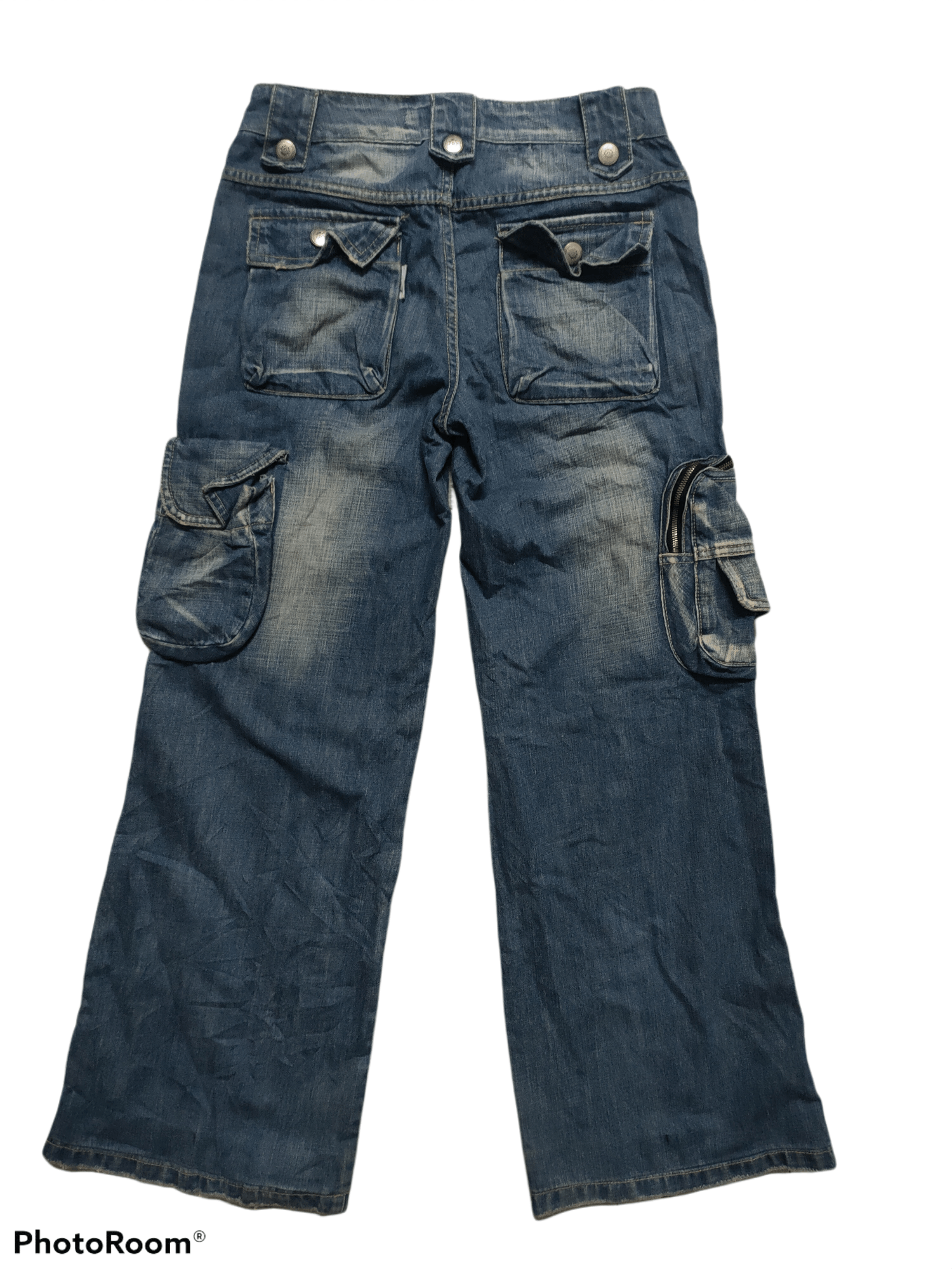 Hypebeast 🔥Hott🔥 Baggy Style 6 Pocket Denime Distressed Size US 29 - 2 Thumbnail
