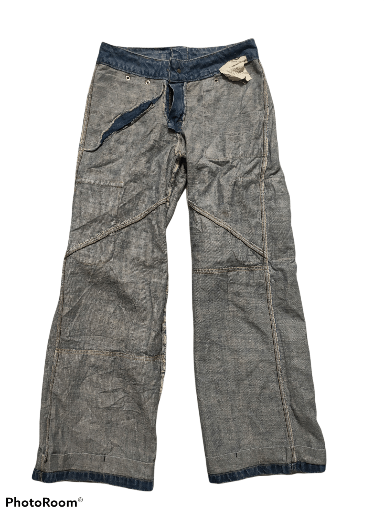 Hypebeast 🔥Hott🔥 Baggy Style 6 Pocket Denime Distressed Size US 29 - 8 Thumbnail