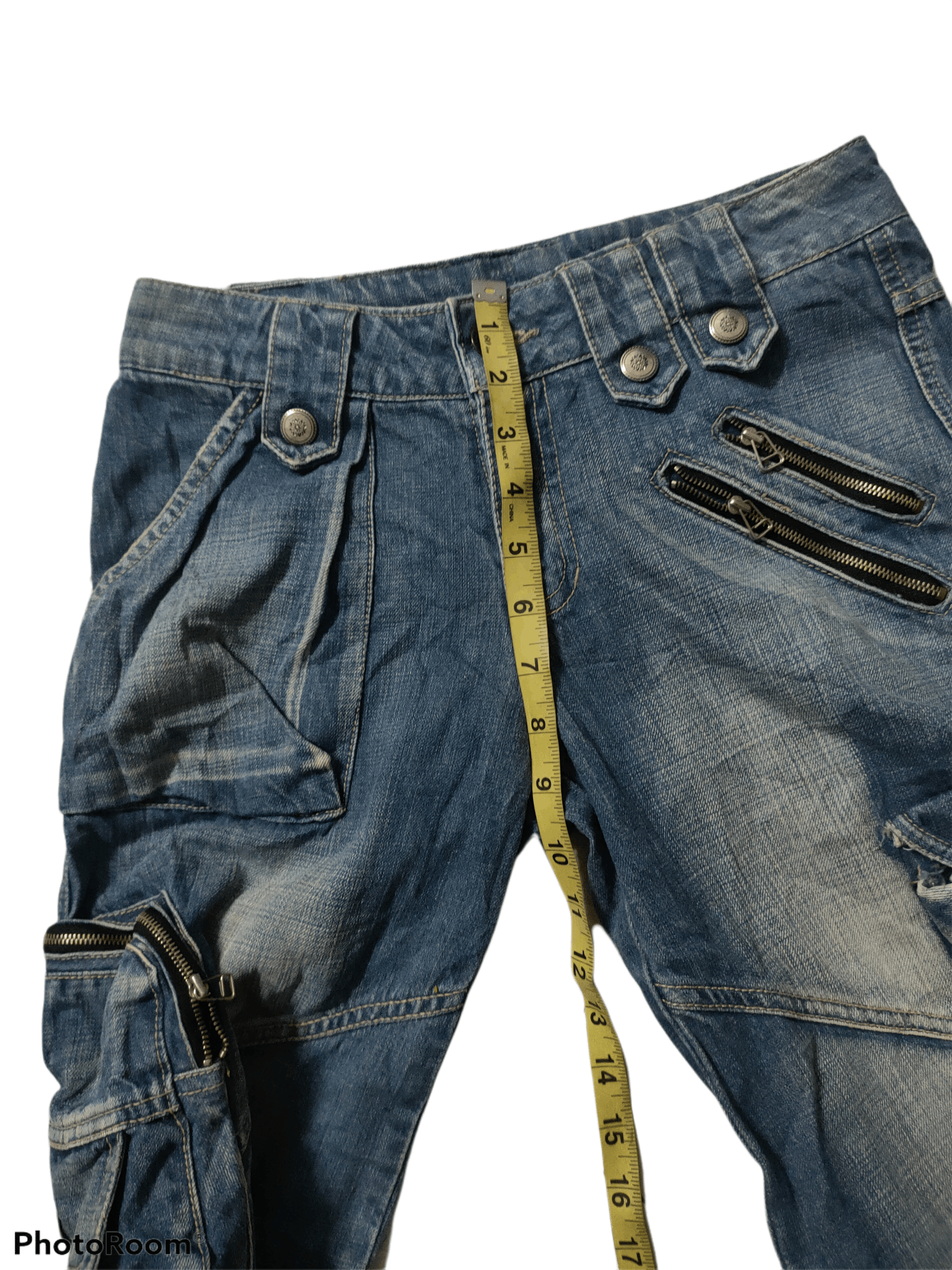 Hypebeast 🔥Hott🔥 Baggy Style 6 Pocket Denime Distressed Size US 29 - 5 Thumbnail