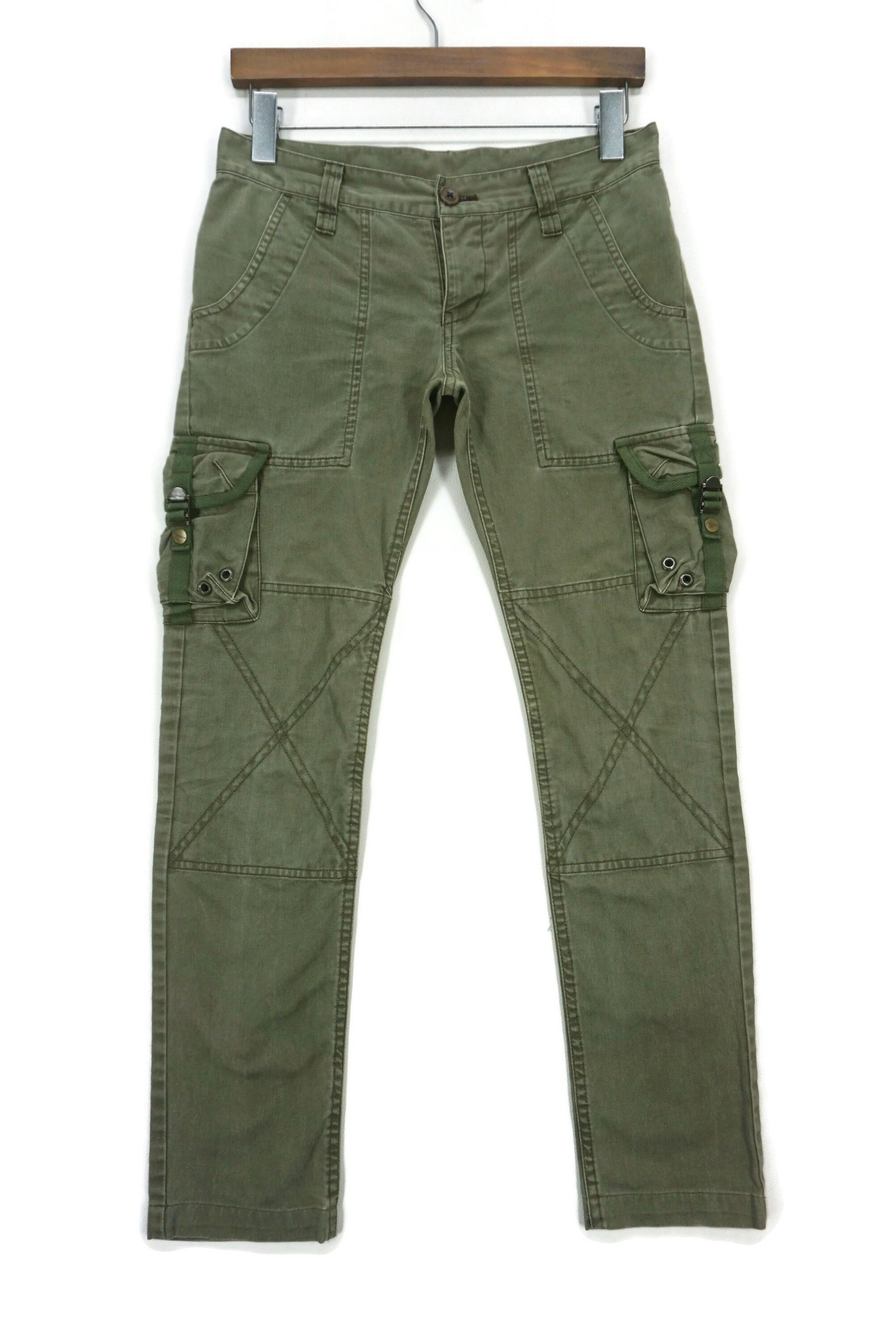 image of Hysteric Glamour x Surplus Tactical Cargo Workwear Army Ankle Tapered Pants in Green, Women's (Size