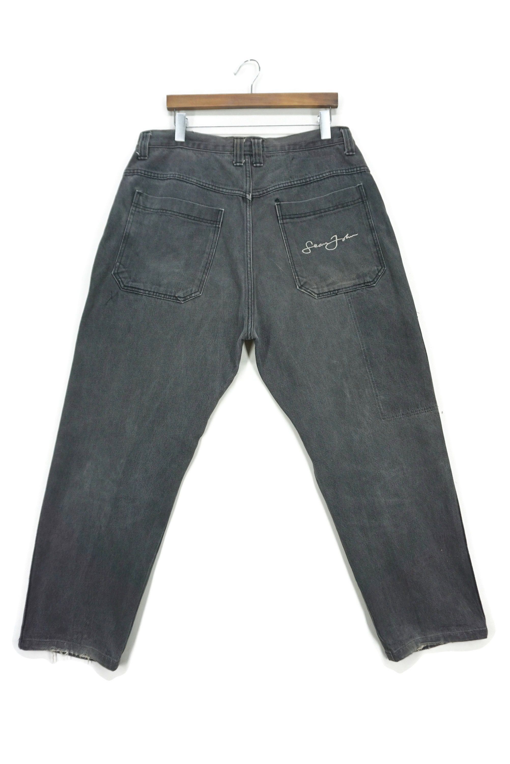 image of Sean John x Vintage Baggy Jeans Hip Hop Skateboards Relaxed Loose Pants in Black, Men's (Size 36)
