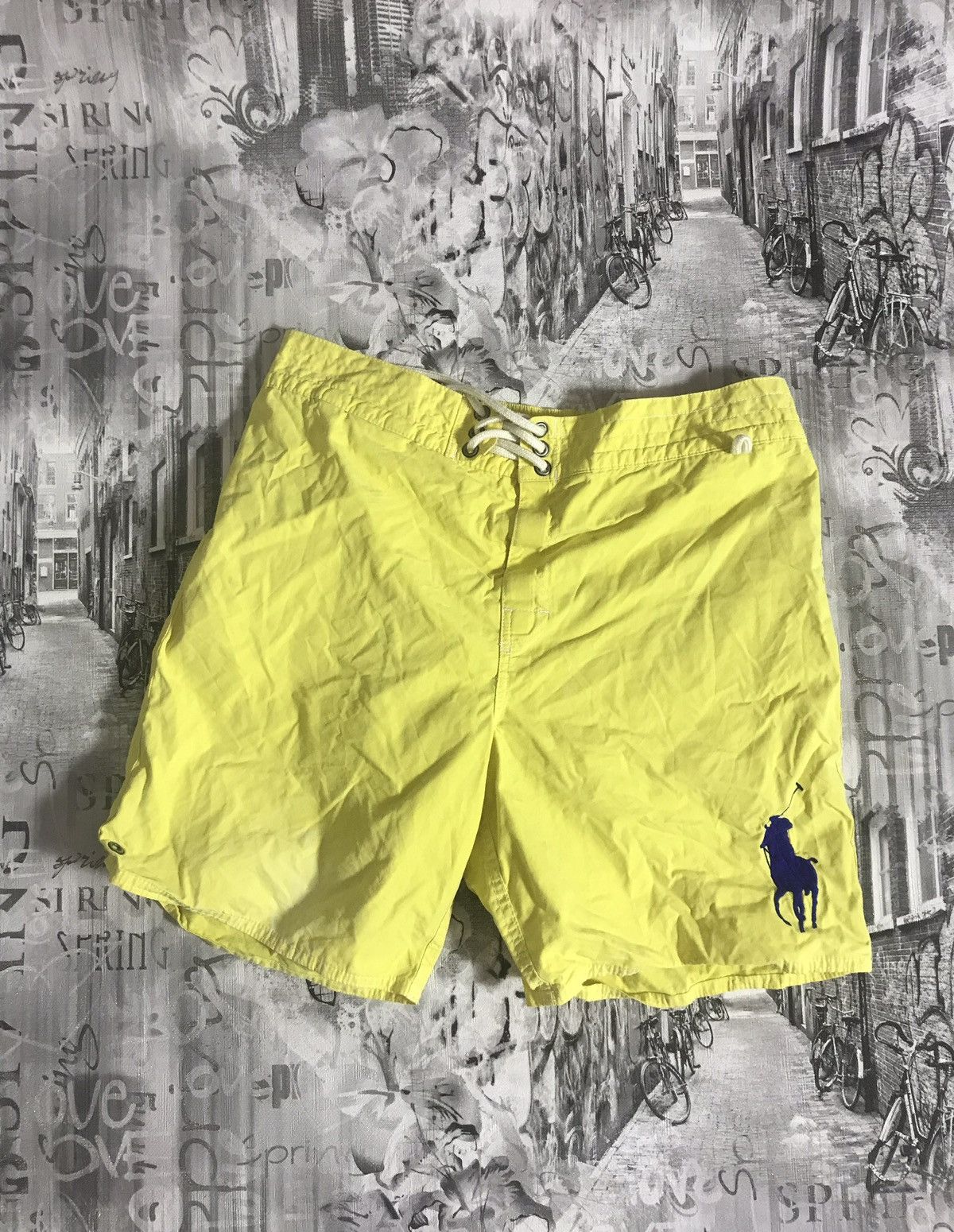 Vintage Vintage Polo Ralph Lauren big logo shorts Size US 34 / EU 50 - 1 Thumbnail