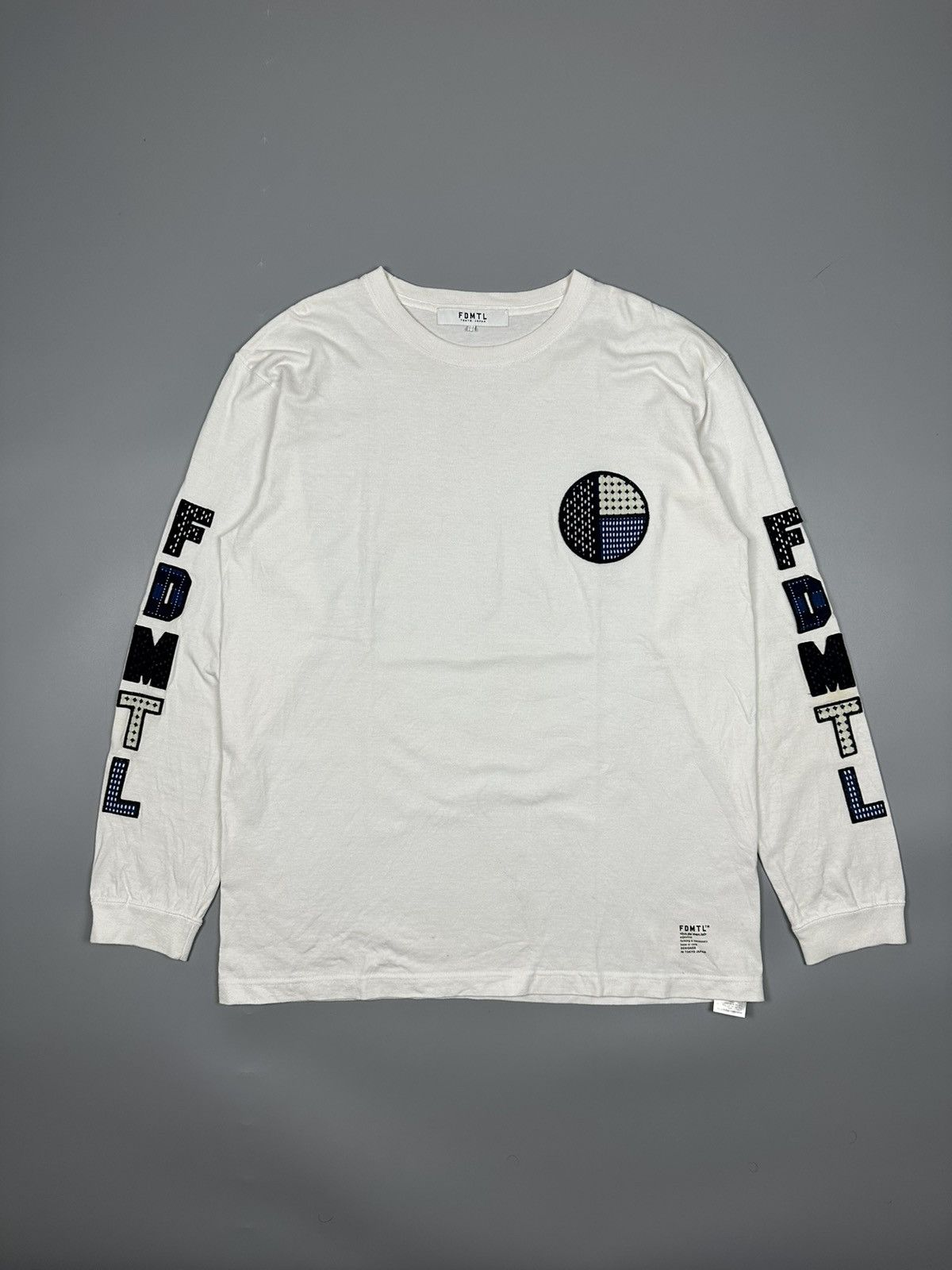 FDMTL SASHIKO BORO LONGSLEEVE TEE