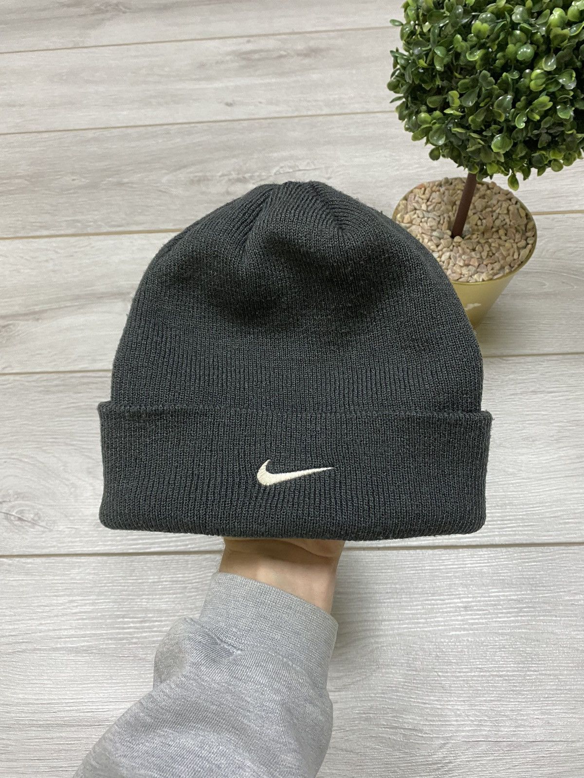 Nike Nike 90s vintage wool beanie hat swoosh Size ONE SIZE - 1 Thumbnail