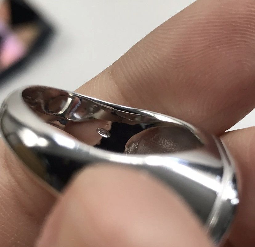 Dior DIOR HOMME CD RING STERLING SILVER SIZE: M Size ONE SIZE - 8 Thumbnail