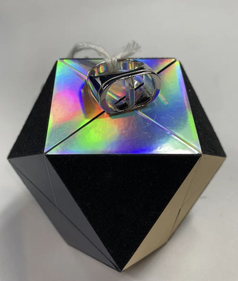 Dior DIOR HOMME CD RING STERLING SILVER SIZE: M Size ONE SIZE - 6 Thumbnail