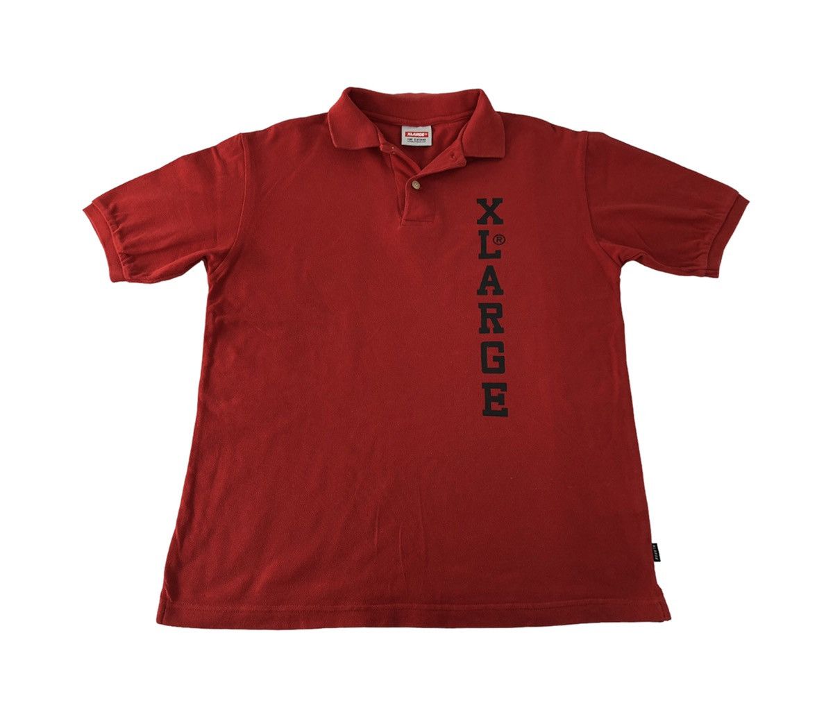 Japanese Brand × Xlarge Hype X Large Fine Clothing Spell Out Polo Tee T-Shirt Size US M / EU 48-50 / 2 - 1 Thumbnail