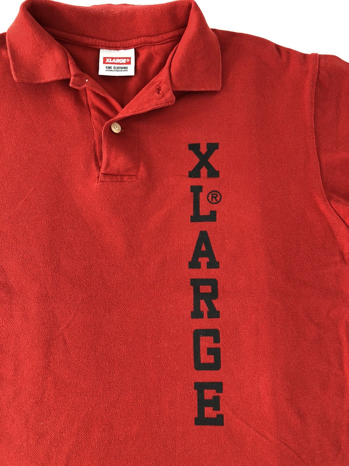 Japanese Brand × Xlarge Hype X Large Fine Clothing Spell Out Polo Tee T-Shirt Size US M / EU 48-50 / 2 - 4 Thumbnail