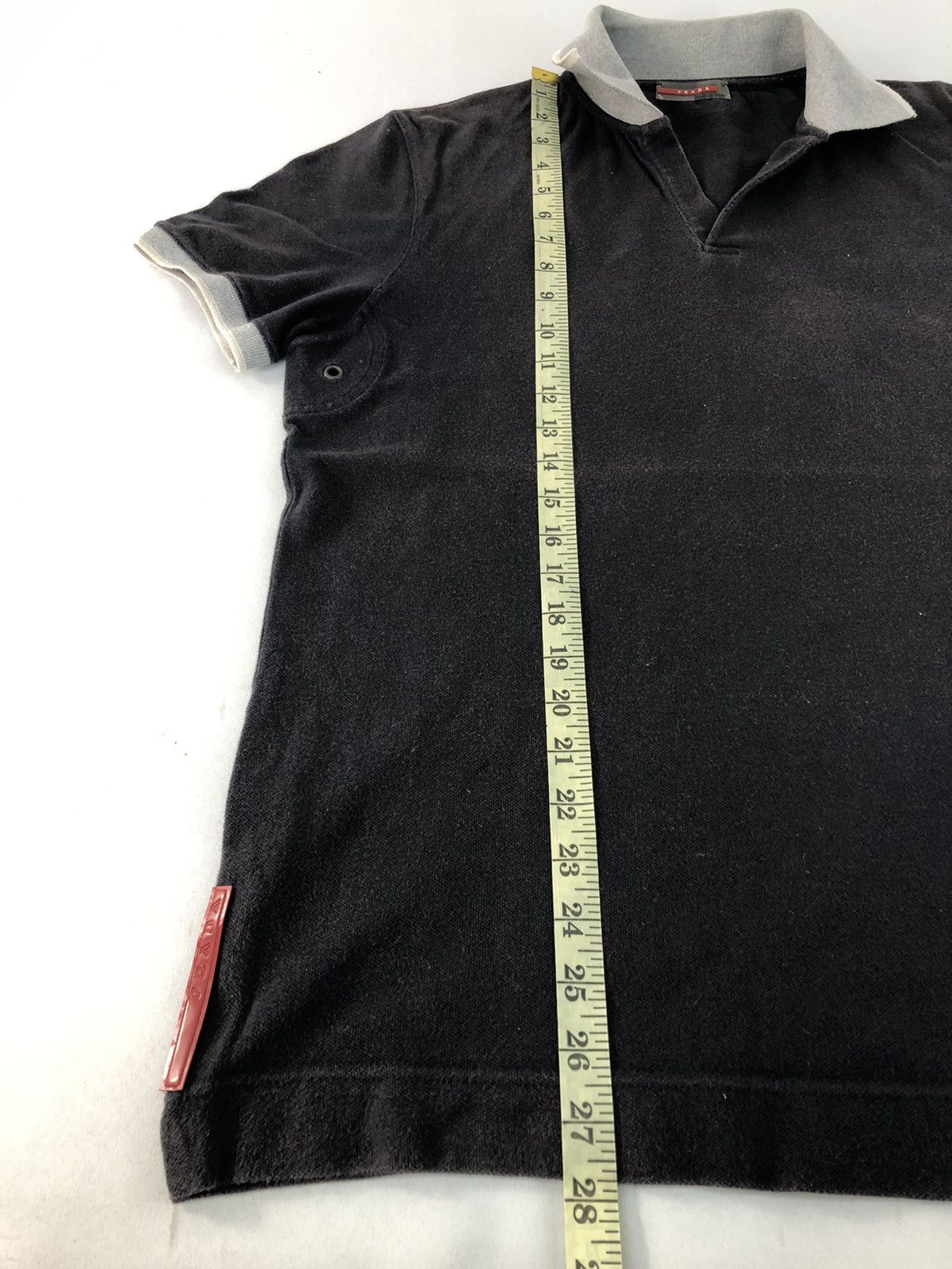 Prada Hype Prada Made In Italy Black Polo Tee T-shirt Size US L / EU 52-54 / 3 - 11 Thumbnail
