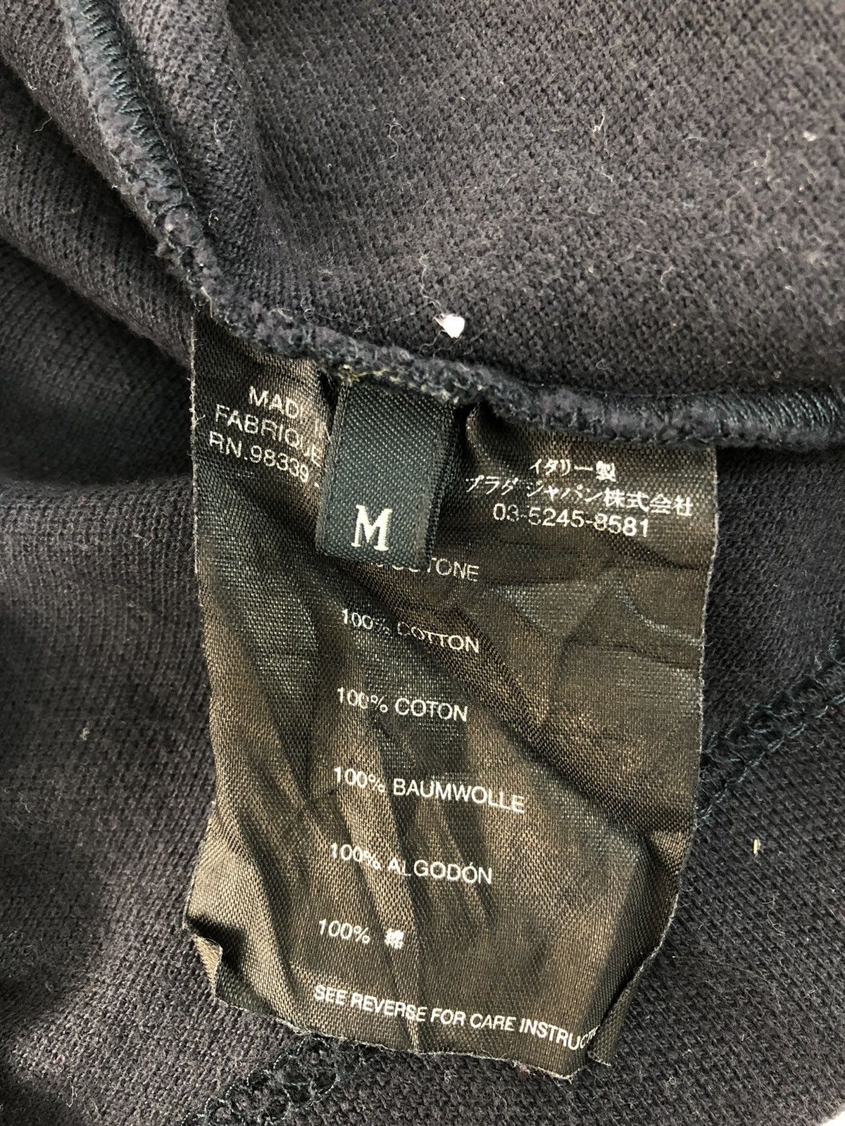 Prada Hype Prada Made In Italy Black Polo Tee T-shirt Size US L / EU 52-54 / 3 - 6 Thumbnail