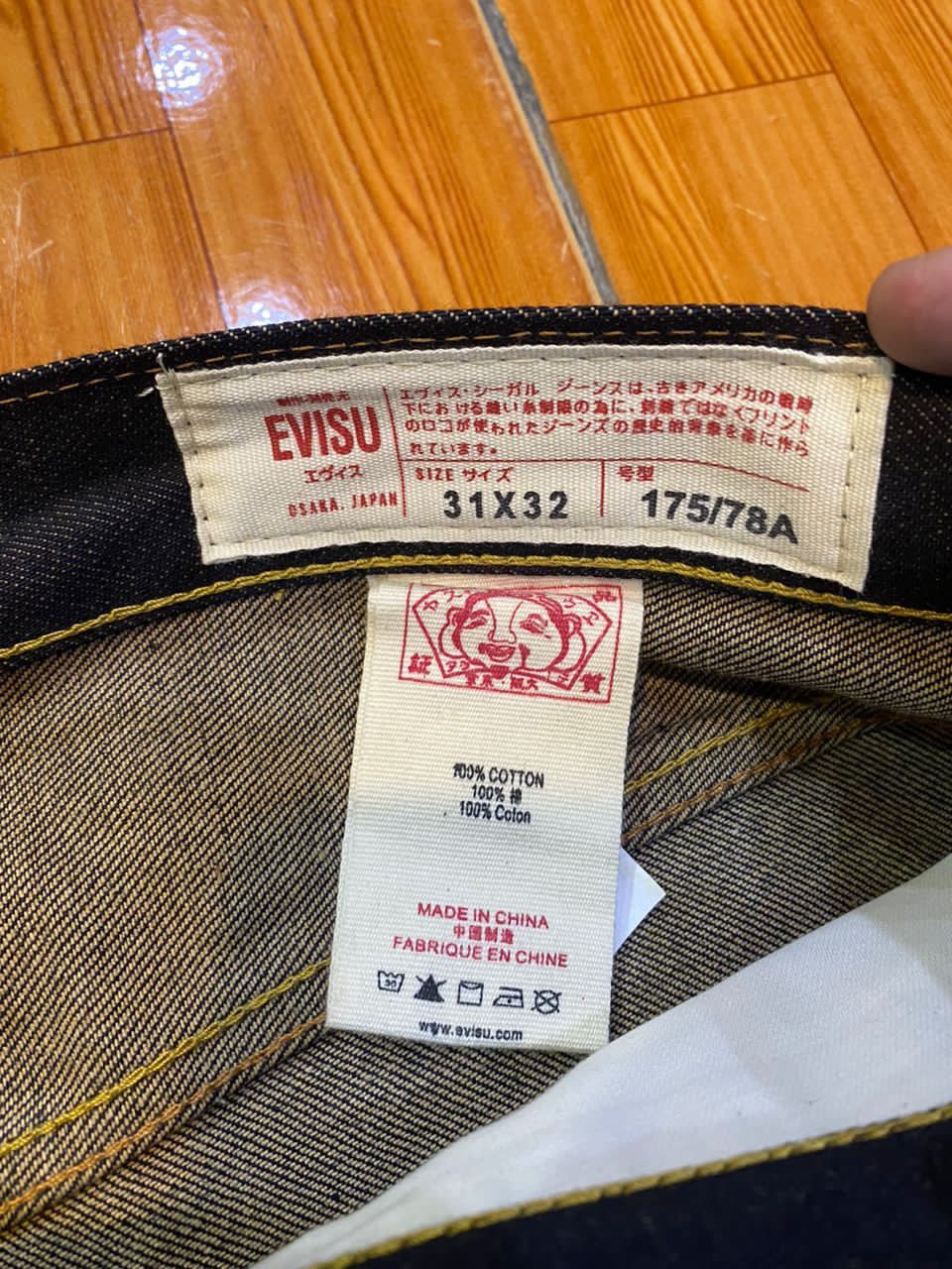 Japanese Brand VINTAGE EVISU RARE DESIGN LOGO DENIM PANTS TRAVIS SCOTT Size US 32 / EU 48 - 9 Thumbnail