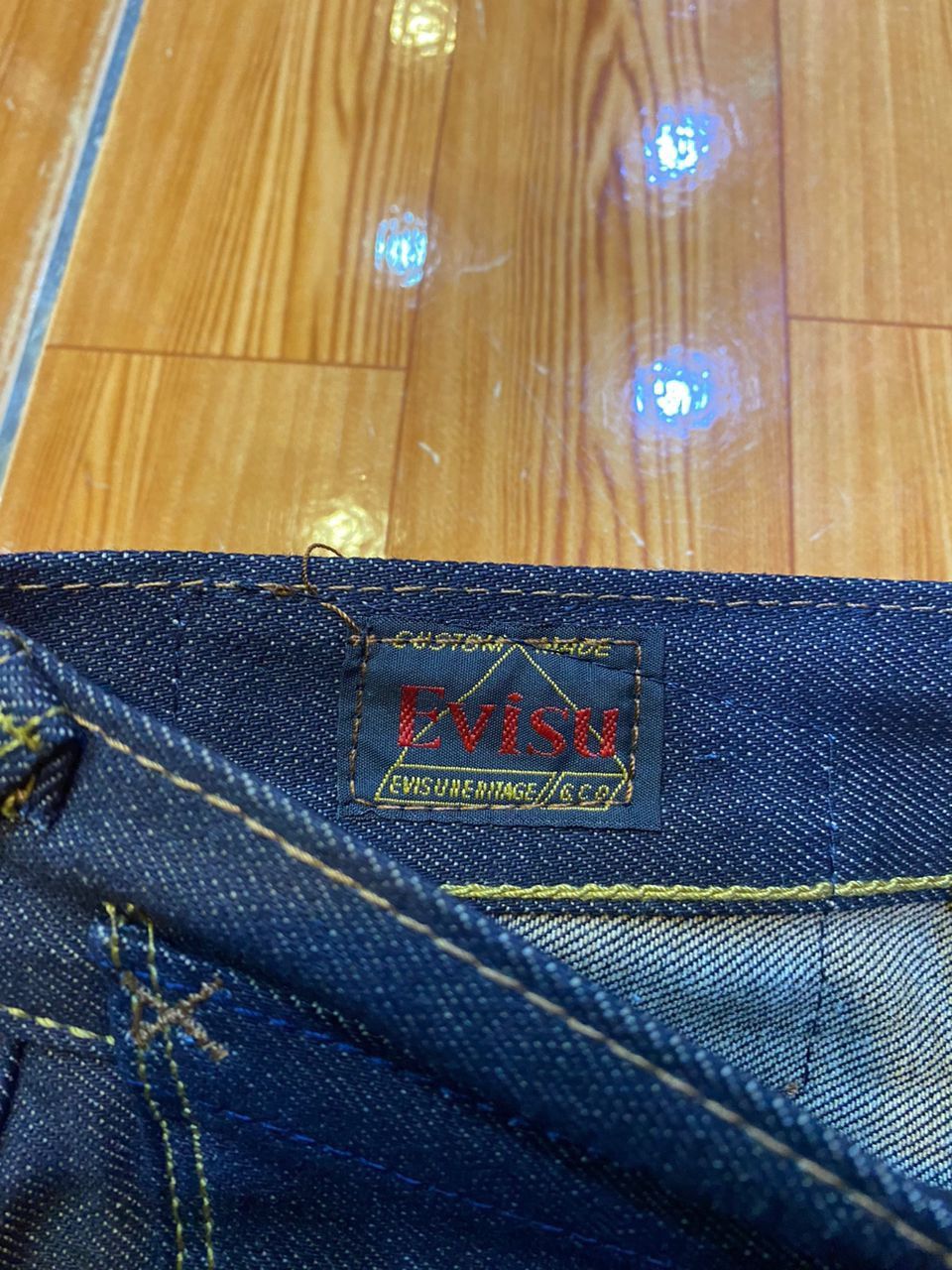 Japanese Brand VINTAGE EVISU RARE DESIGN LOGO DENIM PANTS TRAVIS SCOTT Size US 32 / EU 48 - 8 Thumbnail