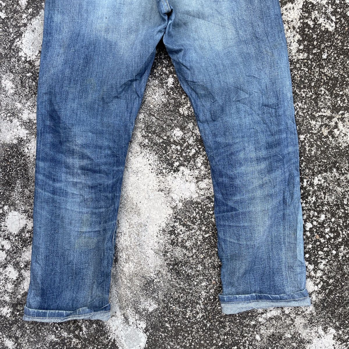 Japanese Brand Vintage Japanese Designer Redline Distressed Selvedge Denim Size US 34 / EU 50 - 9 Thumbnail