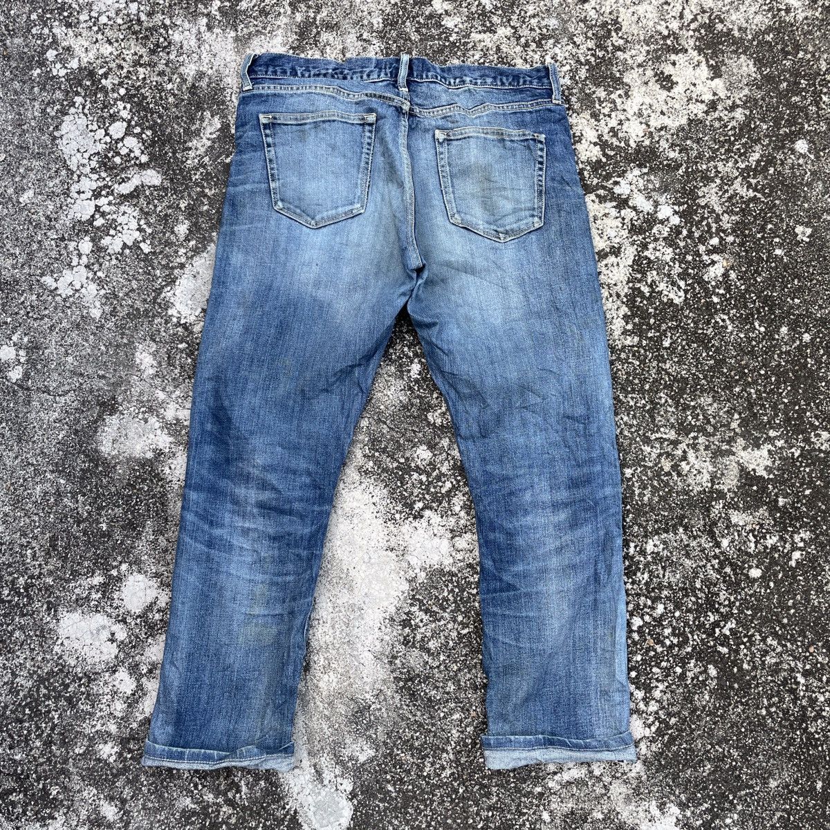 Japanese Brand Vintage Japanese Designer Redline Distressed Selvedge Denim Size US 34 / EU 50 - 6 Thumbnail
