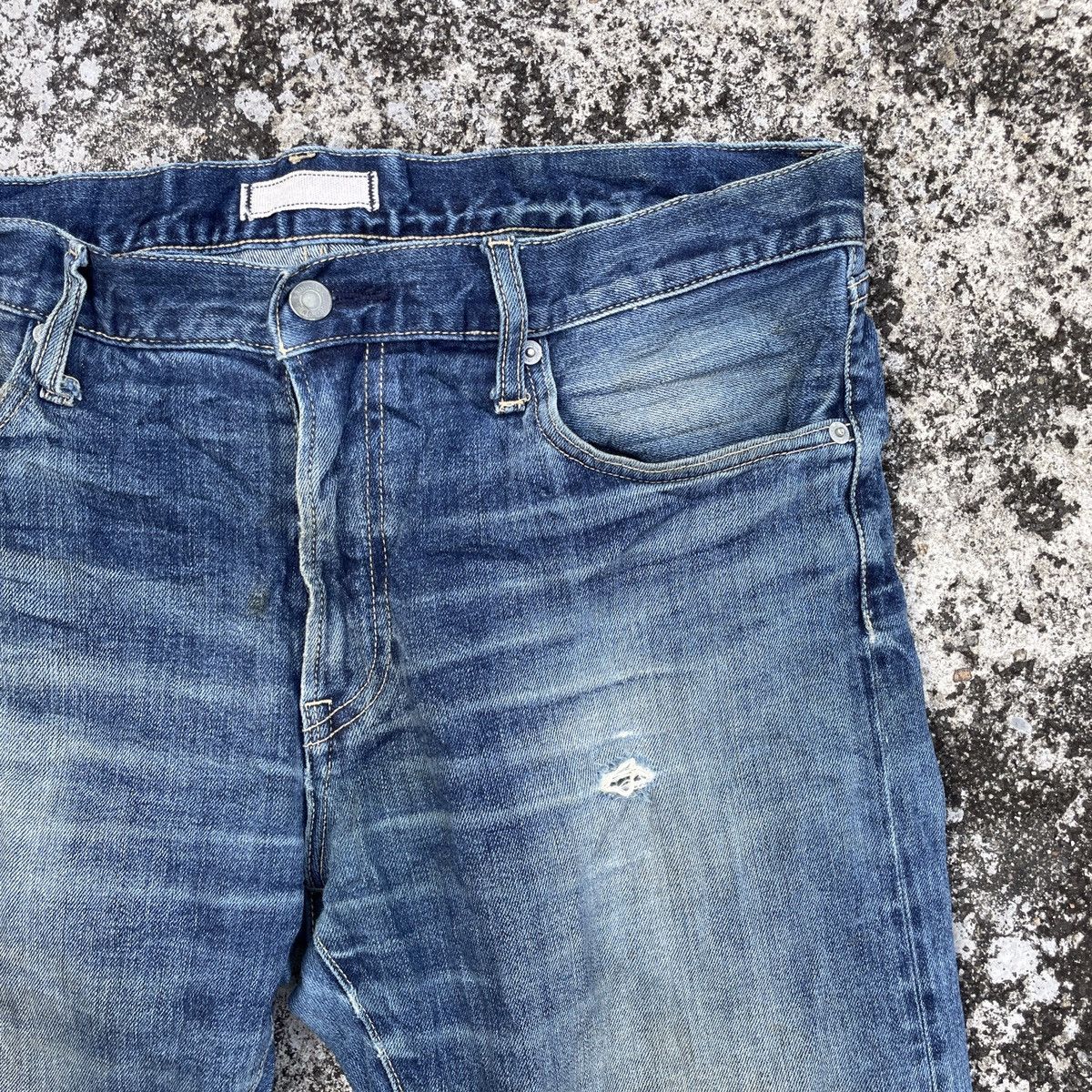 Japanese Brand Vintage Japanese Designer Redline Distressed Selvedge Denim Size US 34 / EU 50 - 2 Thumbnail