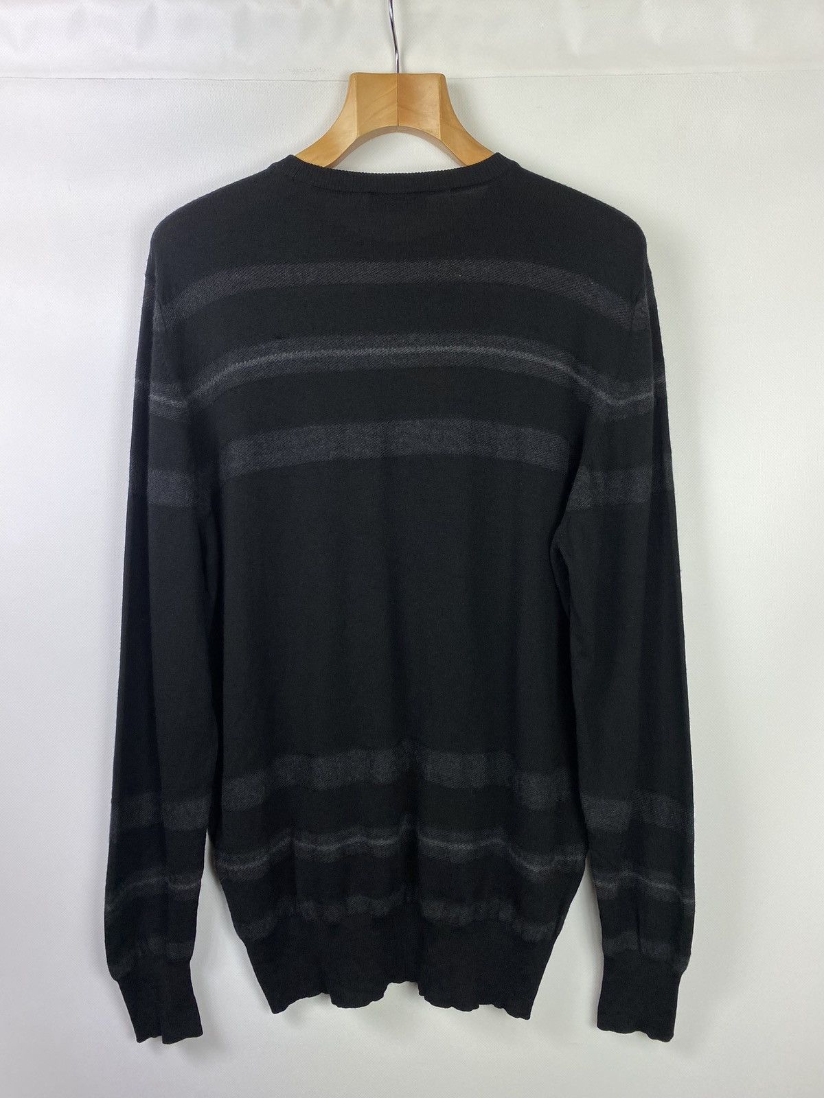 Cortigiani × Designer Cortigiani men’s luxury wool striped sweater pullover SZ 56 Size US XXL / EU 58 / 5 - 7 Thumbnail