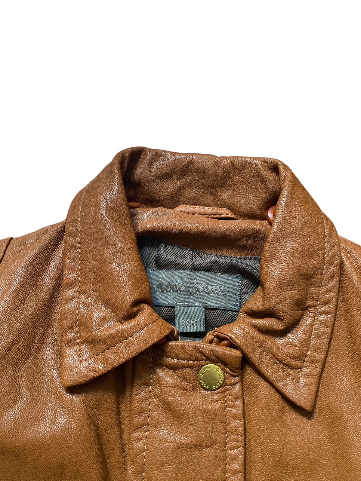 Vintage rare Acne Jeans biker Leather jacket